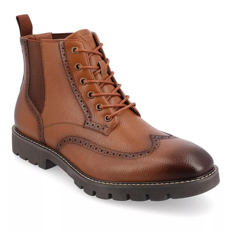 VANCE Bowman Tru Comfort Foam Men's Wingtip Ankle Boots, Size: 10.5, Black Product Image
