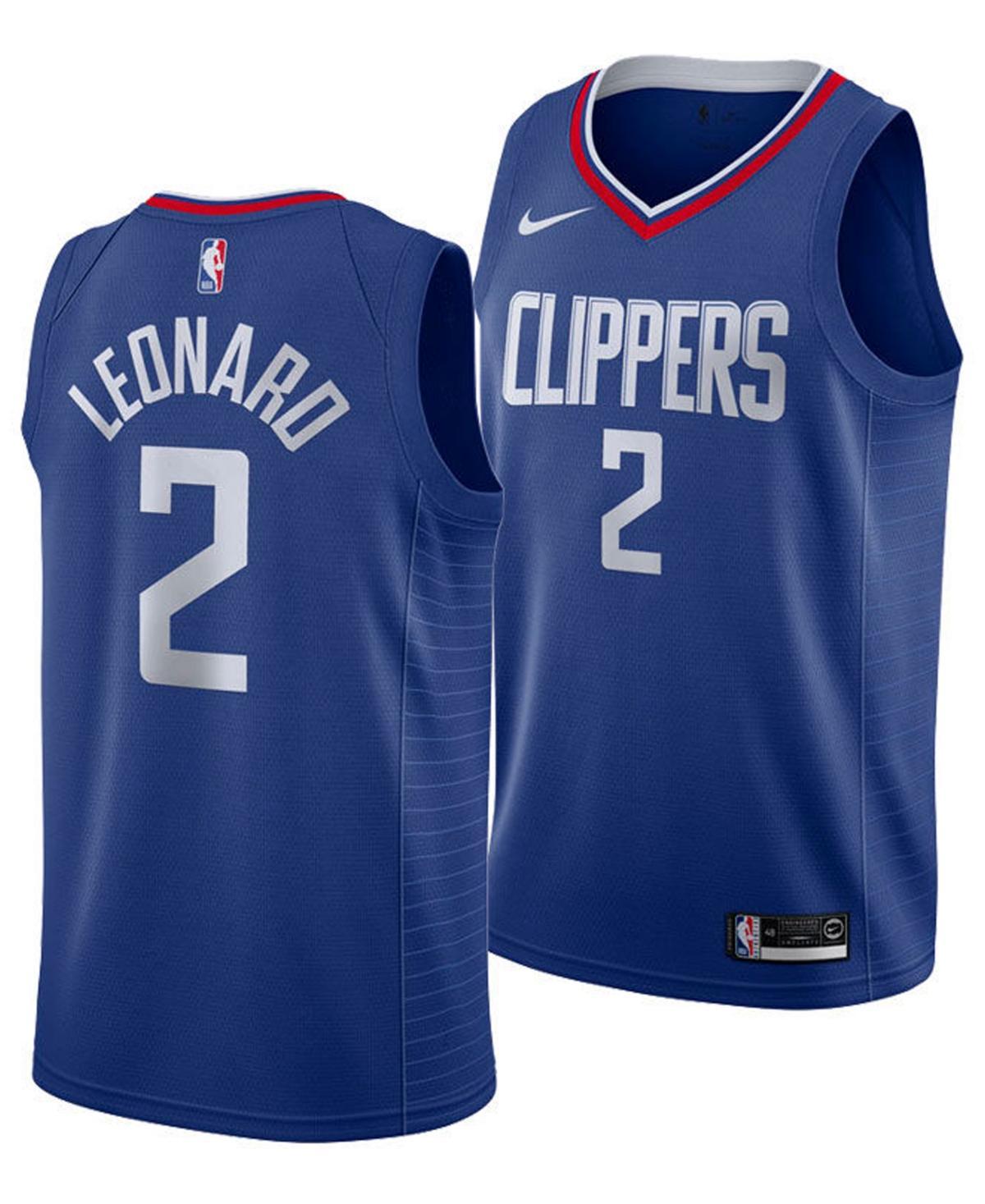 Men's Nike Kawhi Leonard Blue LA Clippers 2019/20 Swingman Jersey - Icon Edition, Size: XL Product Image