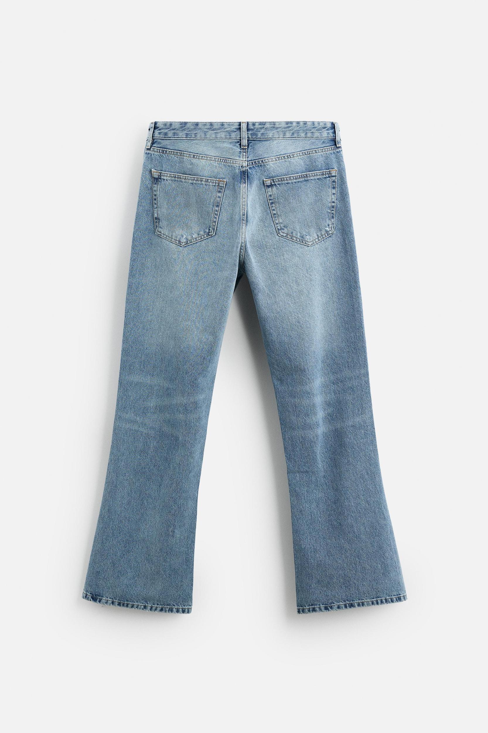 RIPPED FLARE FIT JEANS Product Image