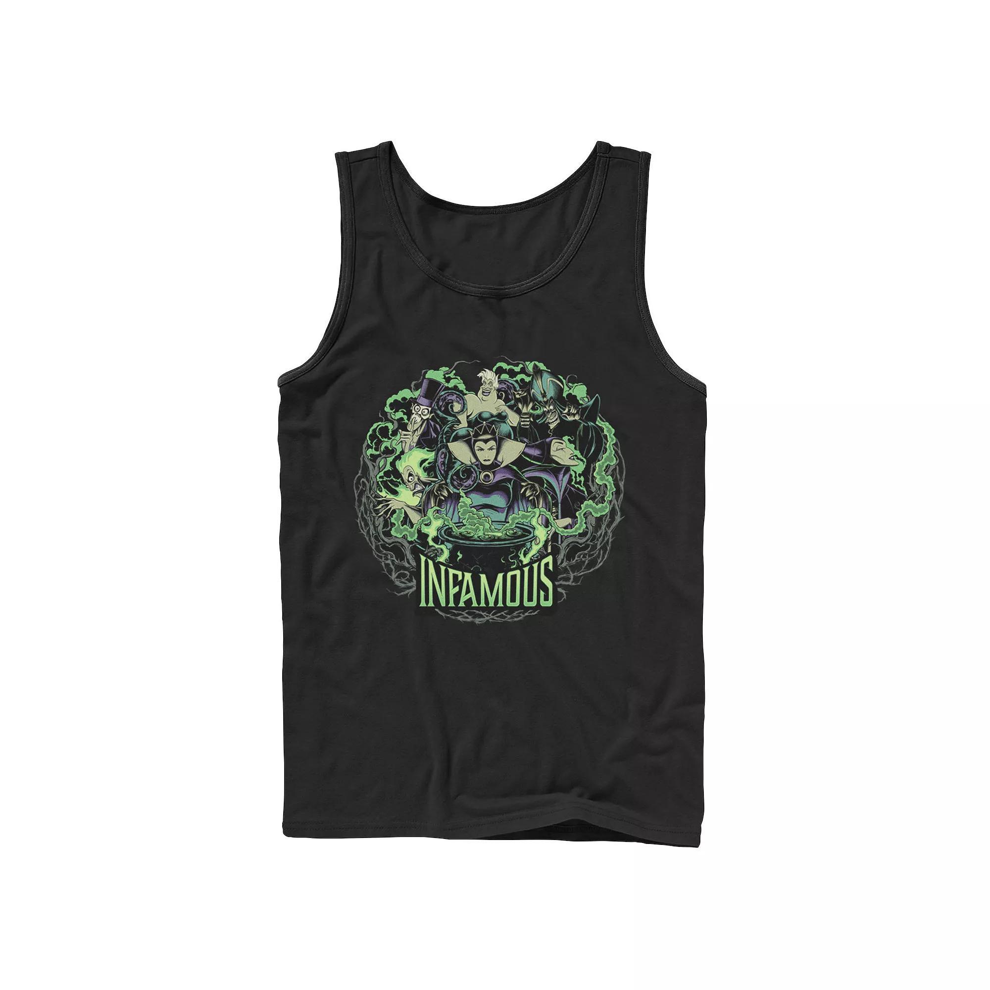 Disney's Villains Infamous Evil Group Men's Tank Top, Size: XL, Black Product Image