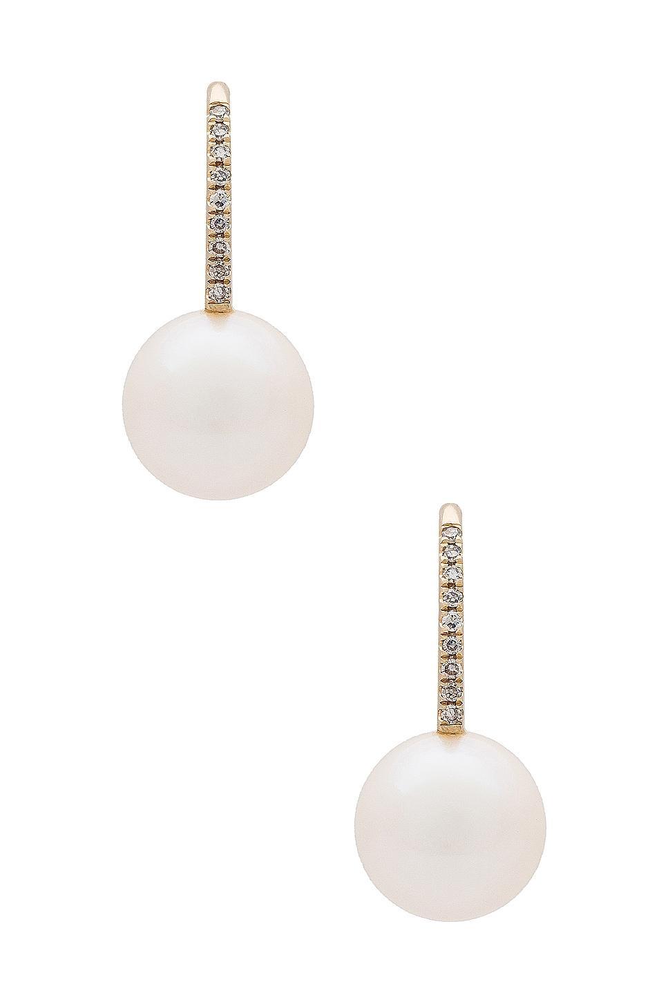 Pearl Ball Drop Earrings EF COLLECTION Product Image