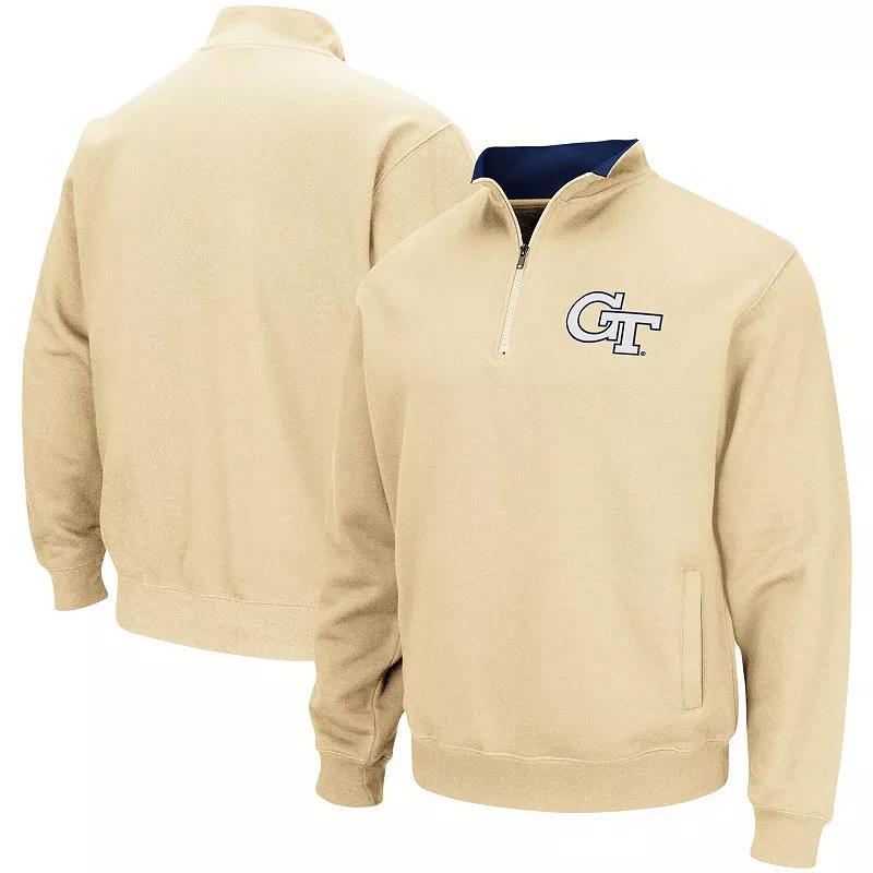 Mens Colosseum Georgia Tech Yellow Jackets Tortugas Logo Quarter-Zip Pullover Jacket Product Image