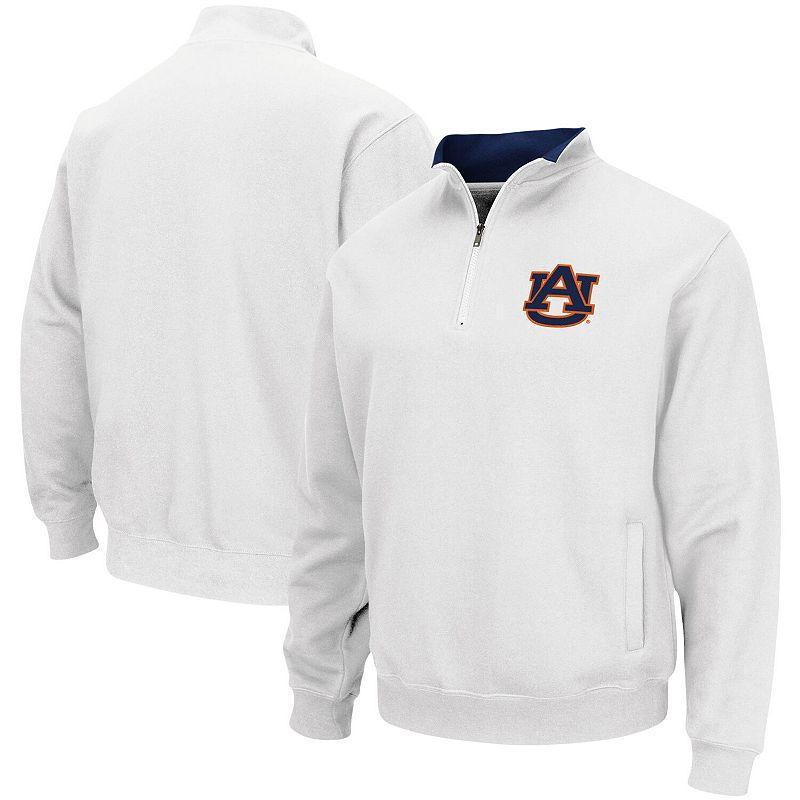 Men's Colosseum White Auburn Tigers Tortugas Logo Quarter-Zip Pullover Jacket, Size: 3XL Product Image