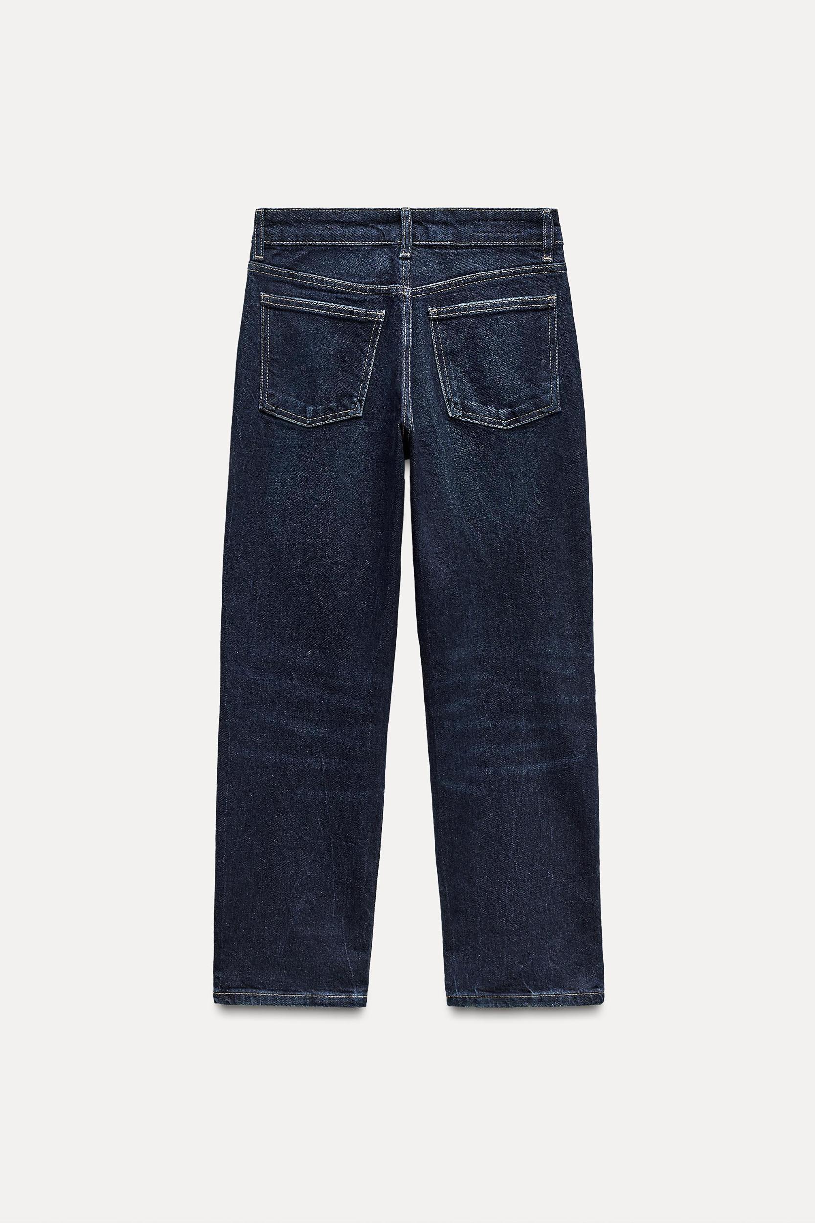 FLARED MID WAIST SLIM CROP JEANS Product Image