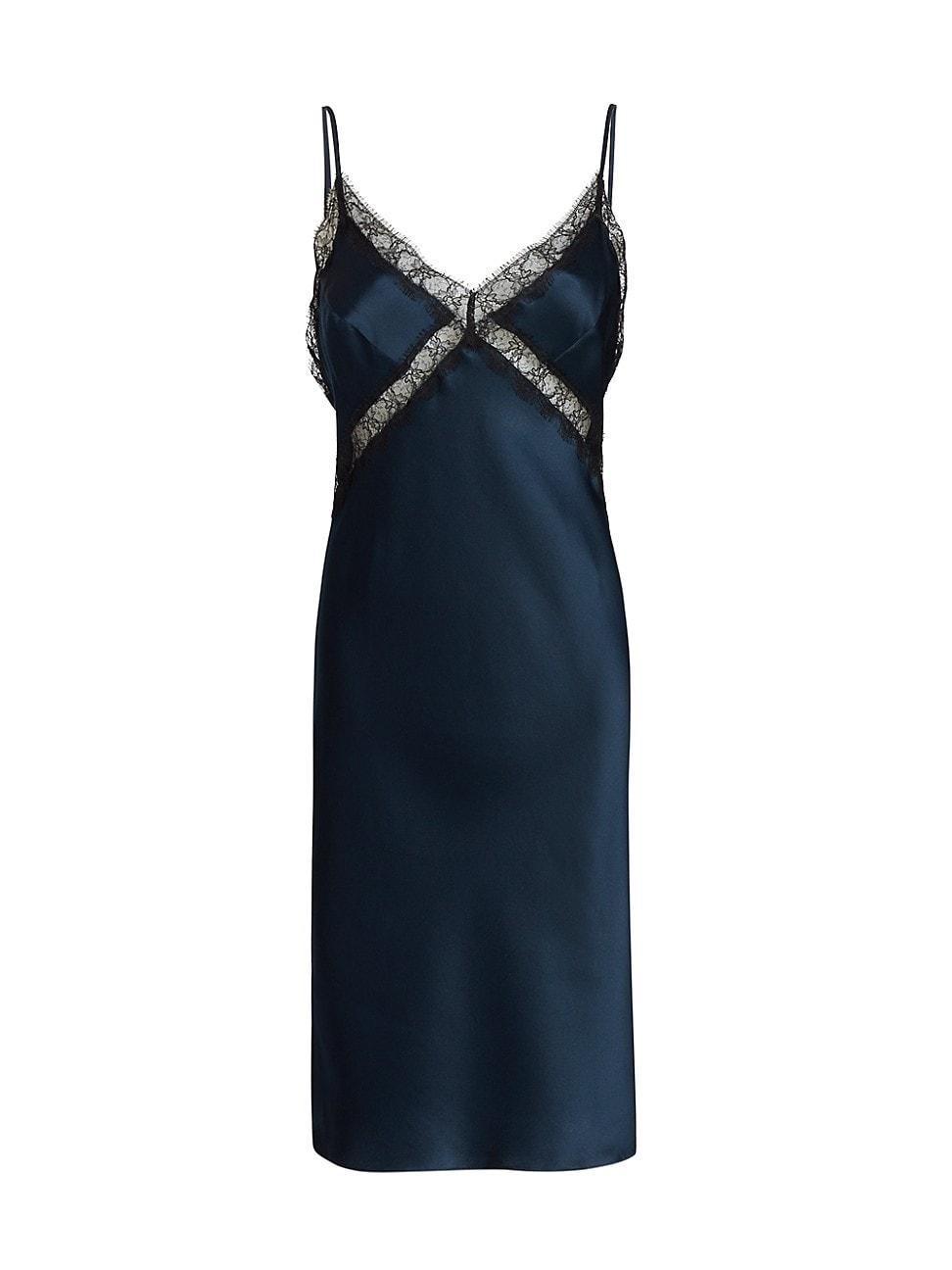 Womens Lace Inset Slip Dress Product Image