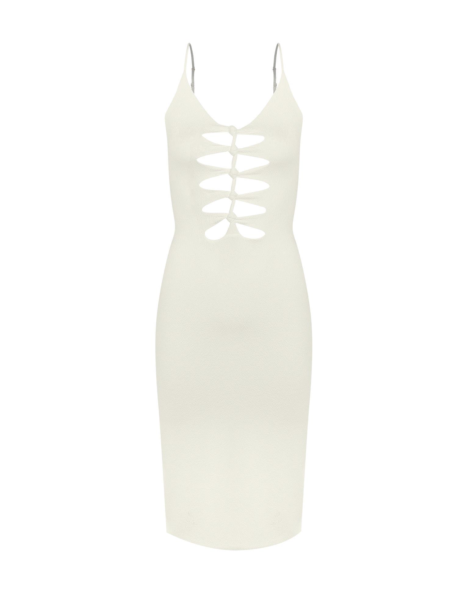 Firenze Seraphine Midi Dress - White Product Image