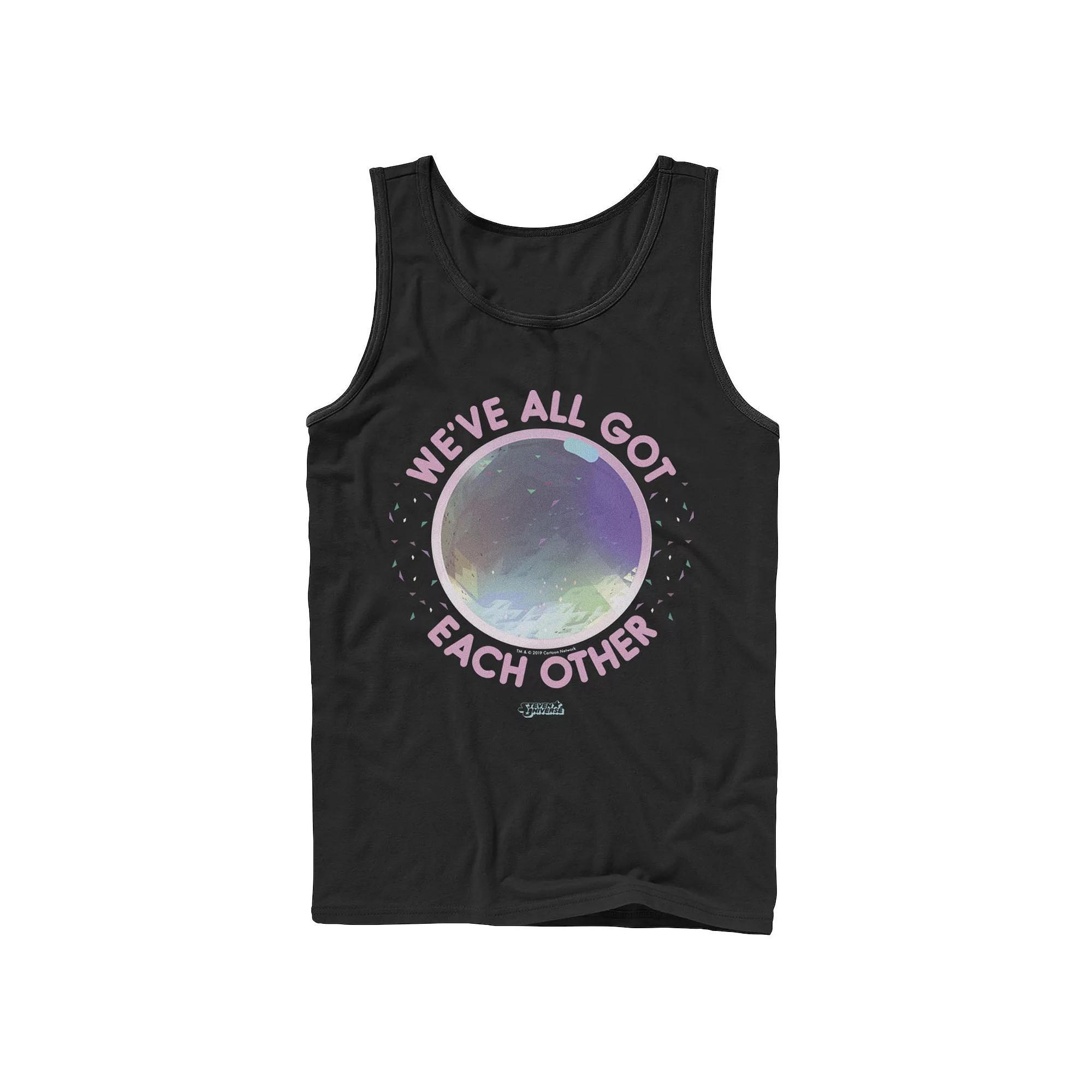 Men's Cartoon Network Steven Universe We've All Got Each Other Tank Top, Size: Large, Black Product Image