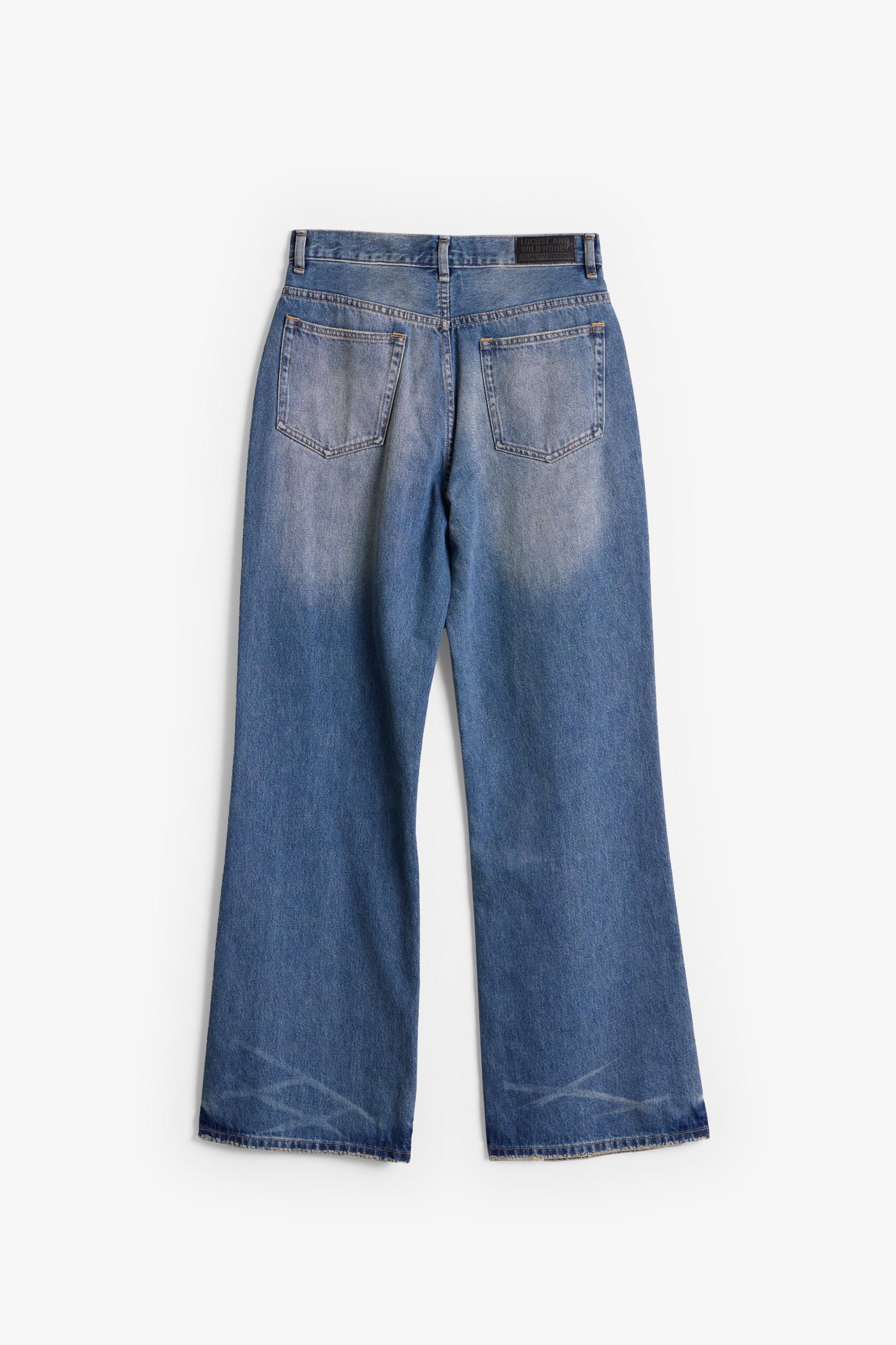 G:04 Relaxed Flare Denim - Medium Blue Product Image