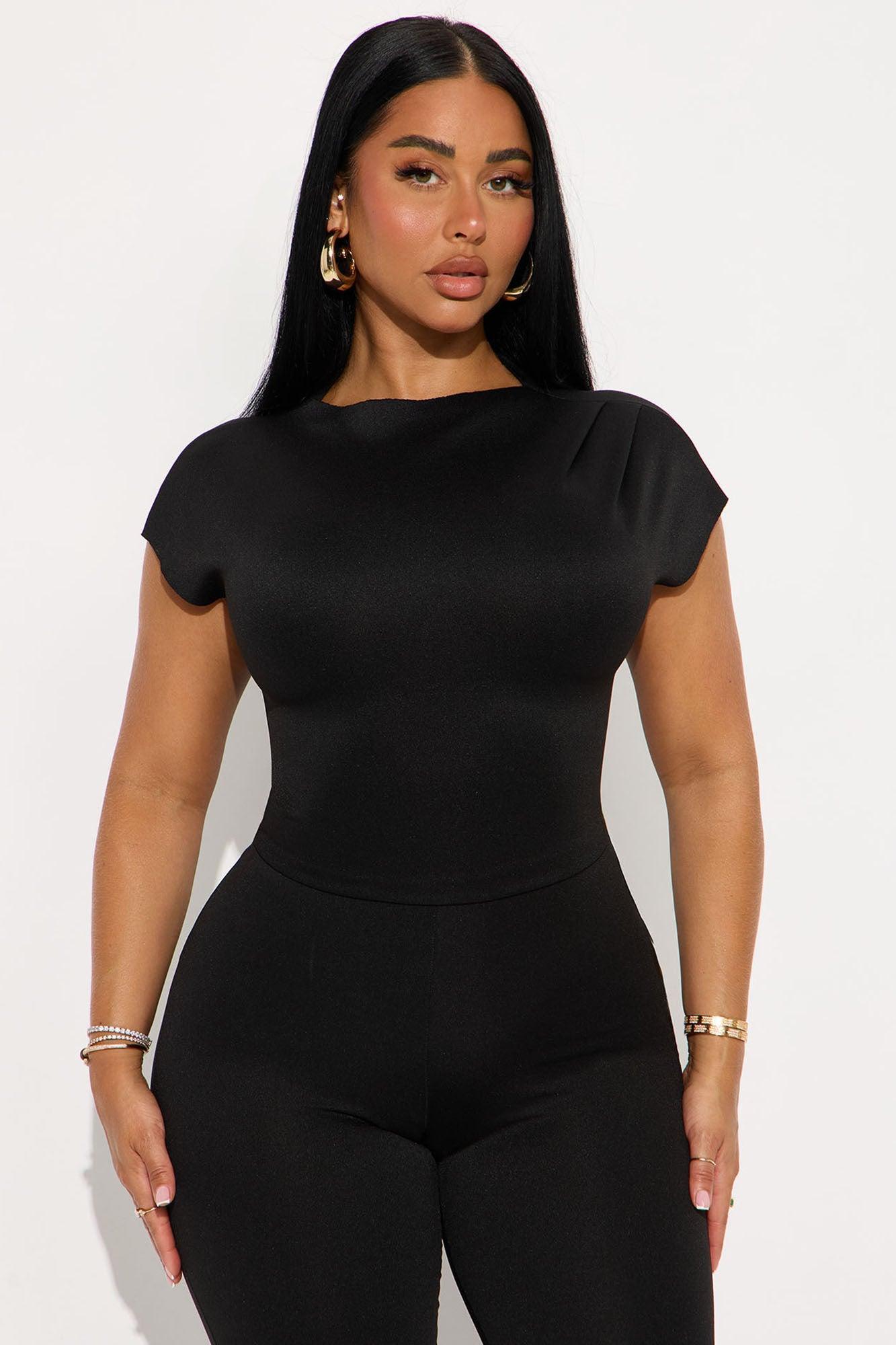 Bad Intentions Capri Jumpsuit - Black Product Image