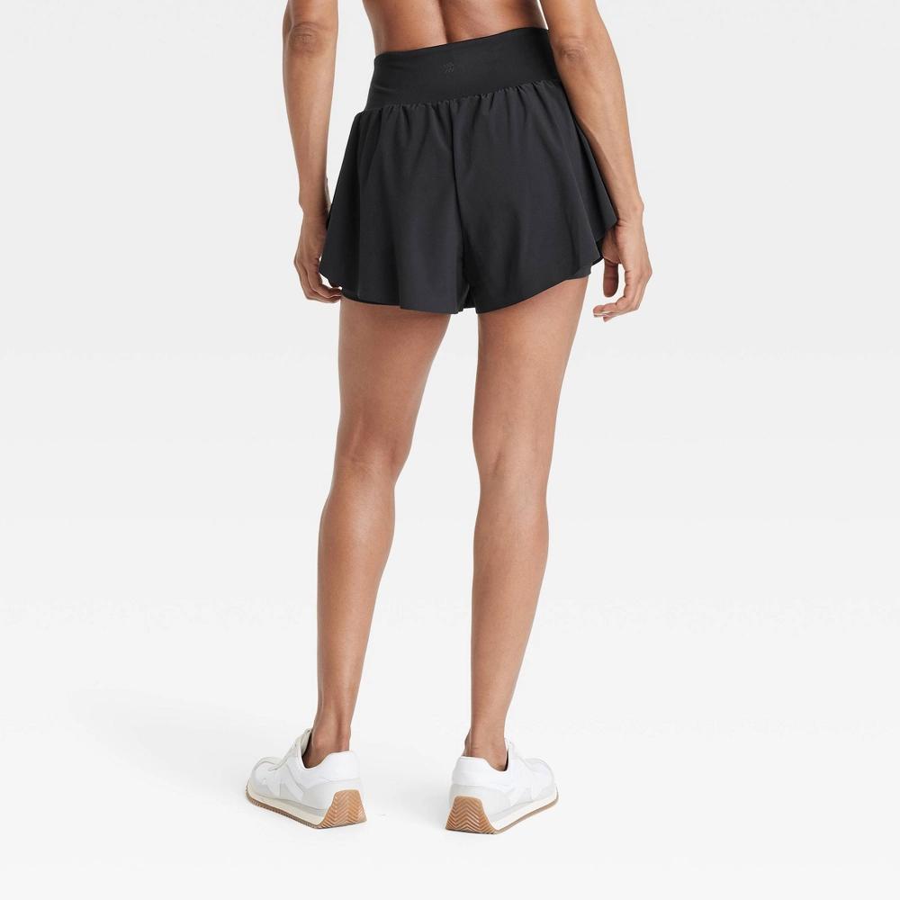Women's Active Light High-Rise 2-in-1 Flutter Run Shorts 3" - All In Motion™ Product Image