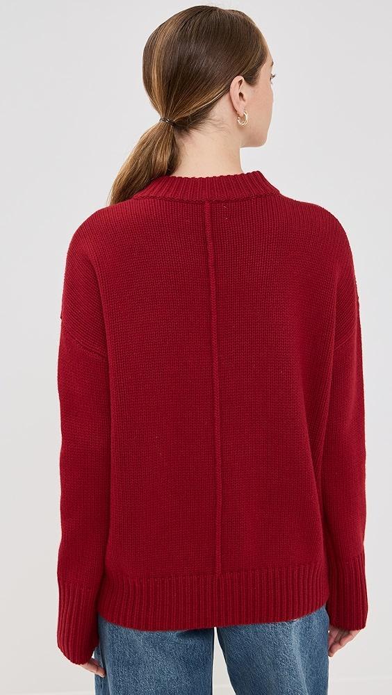 La Ligne Solid Marin V Neck Sweater | Shopbop Product Image