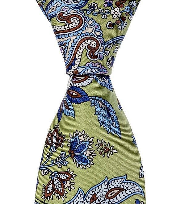 Roundtree & Yorke Grand Paisley Print 2 3/4#double; Silk Tie Product Image