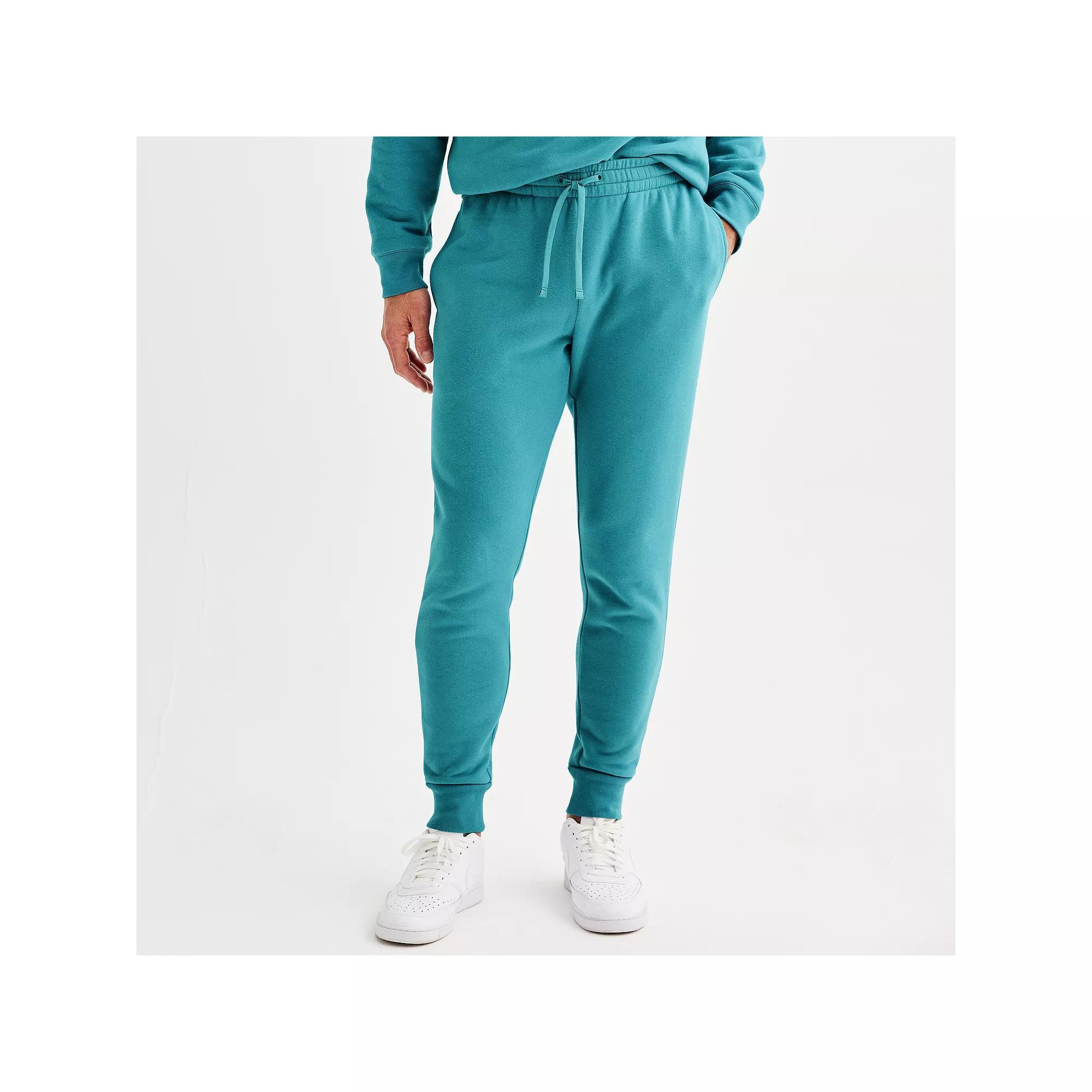 Men's Tek Gear® Ultra Soft Fleece Midweight Joggers, Size: XL, West Bay Blue Product Image