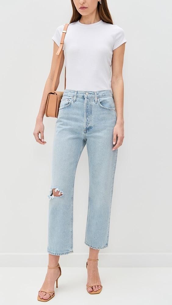 AGOLDE 90's Crop: Mid Rise Loose Straight Jeans | Shopbop Product Image