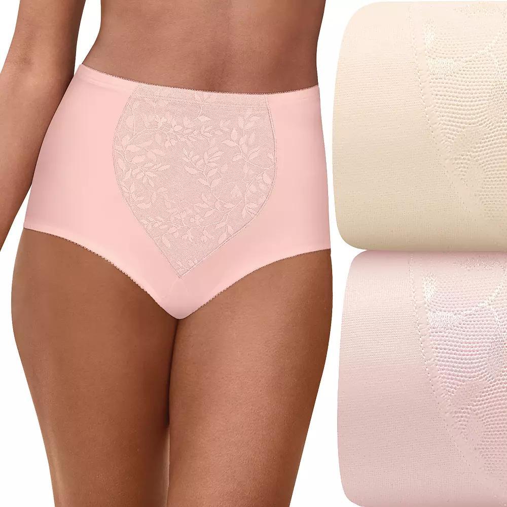 Bali 2-Pack Firm Control Tummy Panel Shaping Brief Panty X710, Womens Product Image