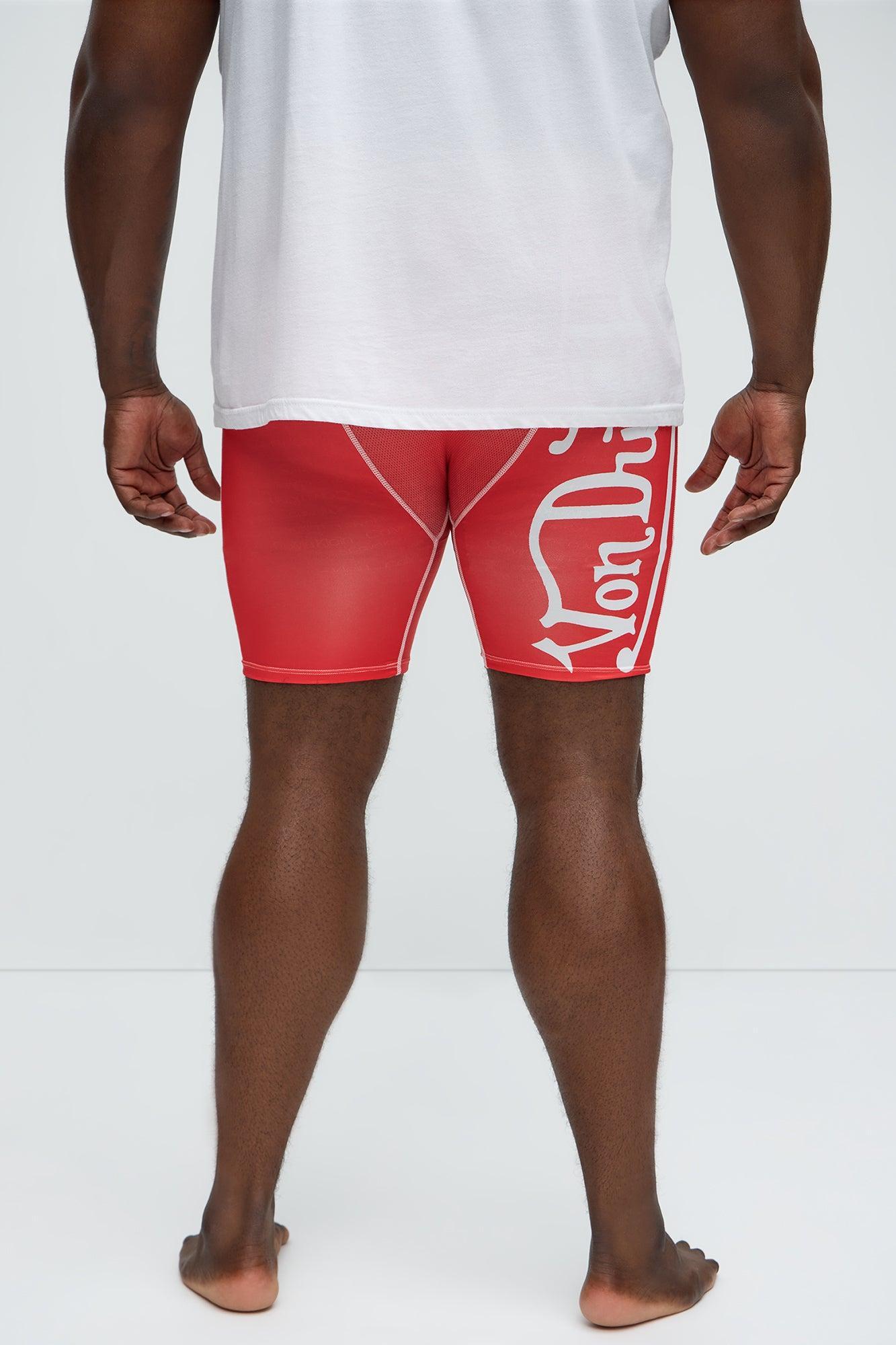 Von Dutch Vertical Logo Boxer Brief - Red/combo Male Product Image