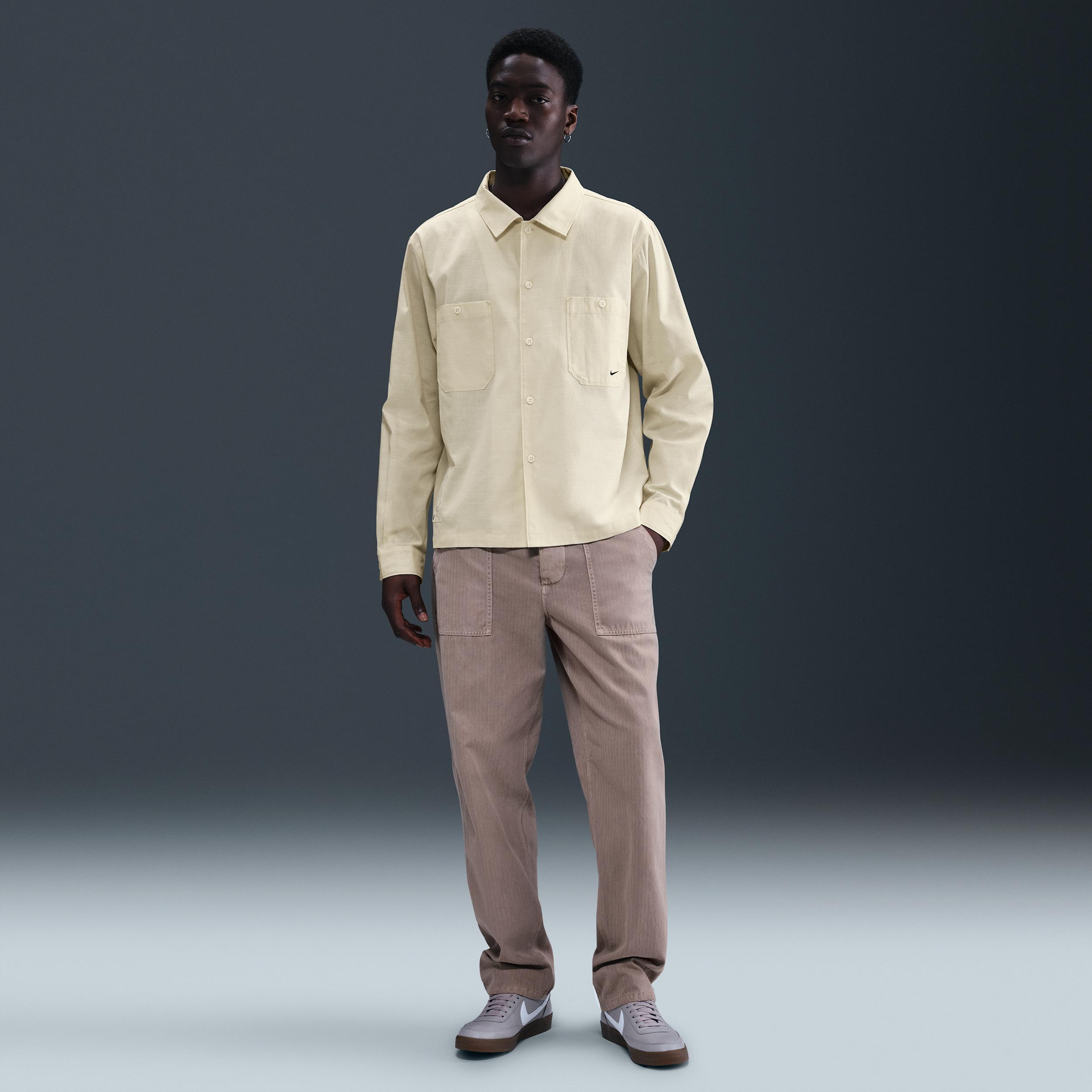 Nike Life Men's Chambray Long-Sleeve Painter's Shirt Product Image