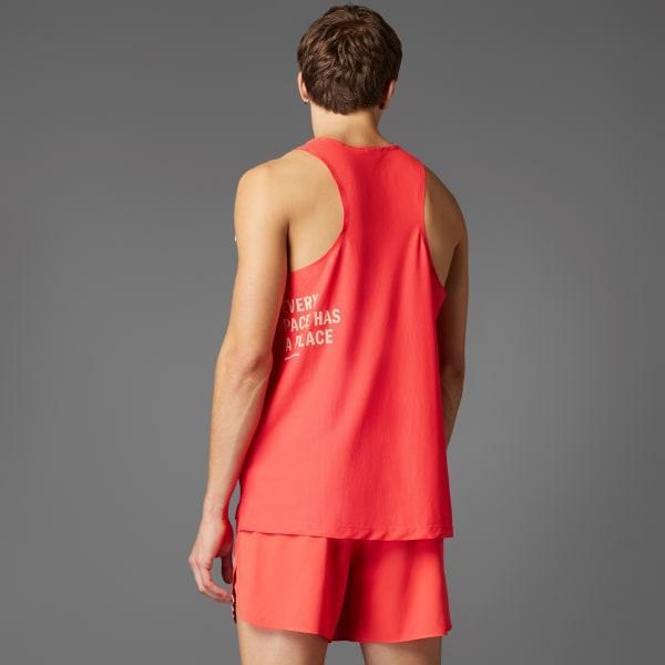 adidas Runners CLIMACOOL Singlet Black XL Mens Product Image