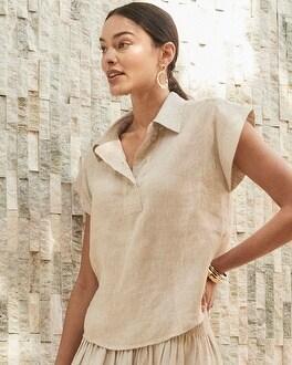 Linen Popover Top Product Image