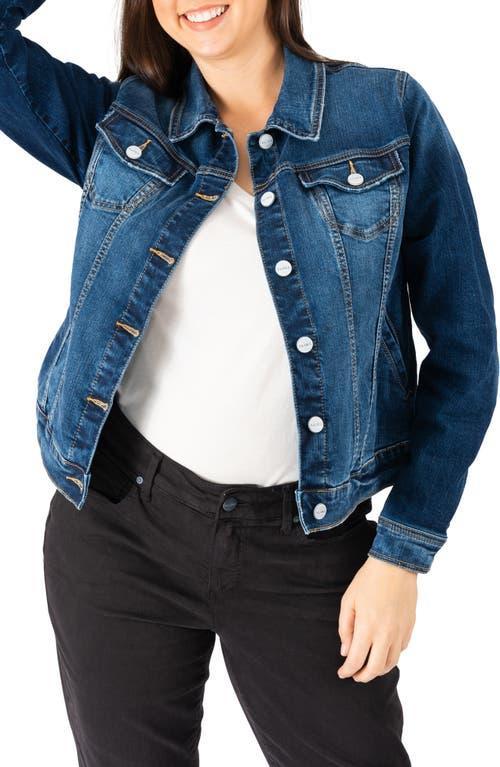 Womens Denim Trucker Jacket Product Image