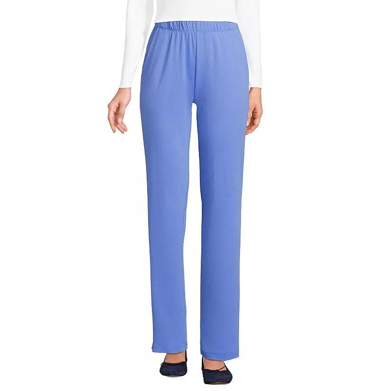 Womens Lands End Sport Knit High Waist Pants Product Image