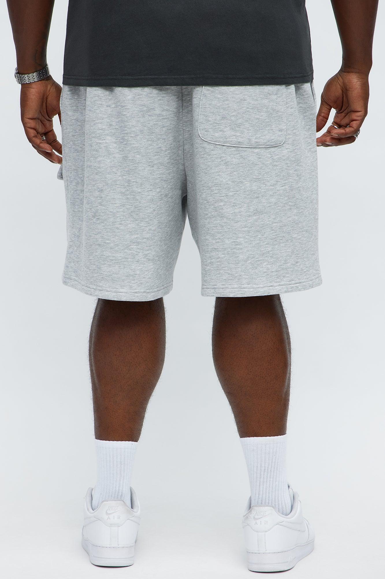 Tyson Relaxed Cargo Snap Shorts - Heather Grey Male Product Image
