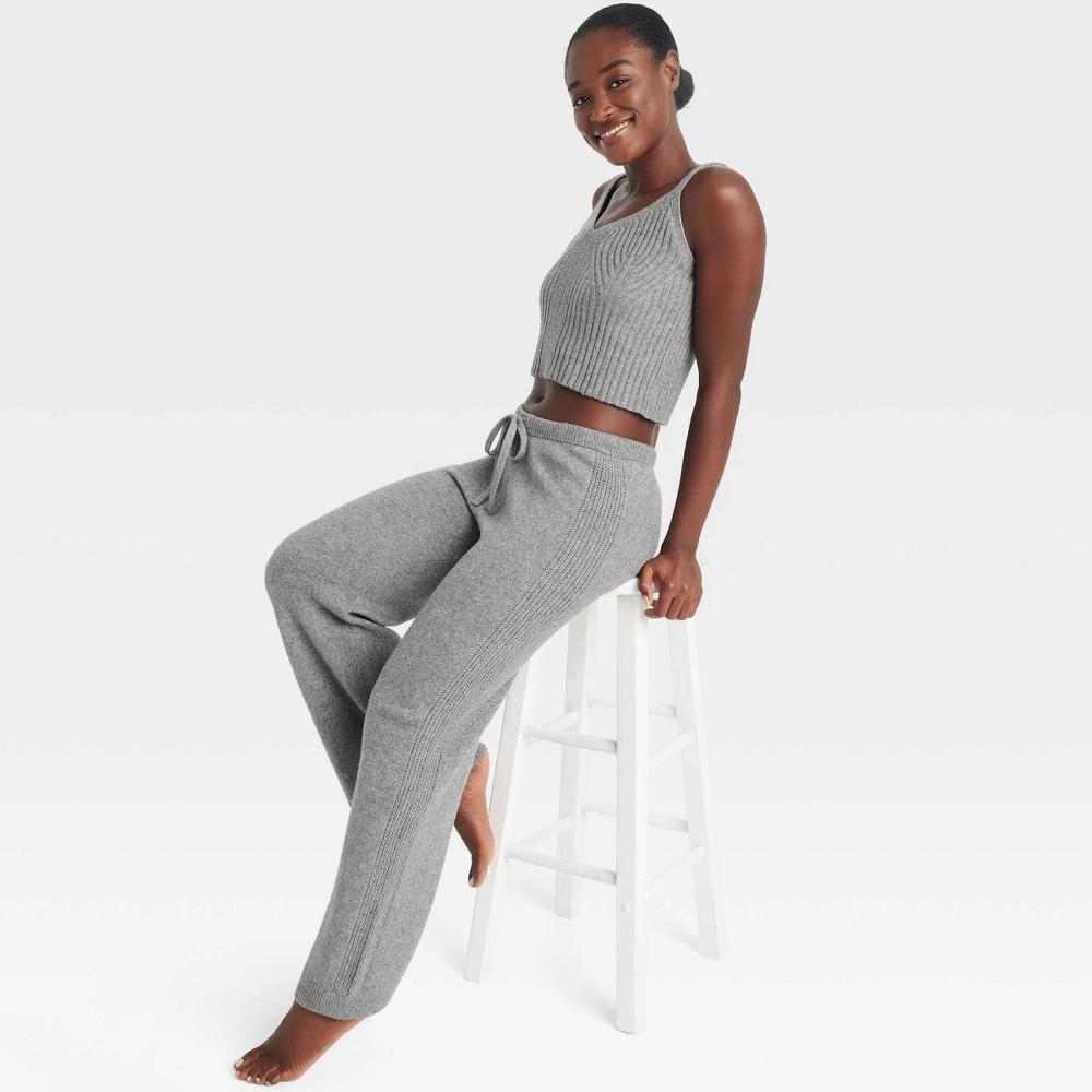 Women's Sweater Wide-Leg Pajama Pants - Auden™ Product Image