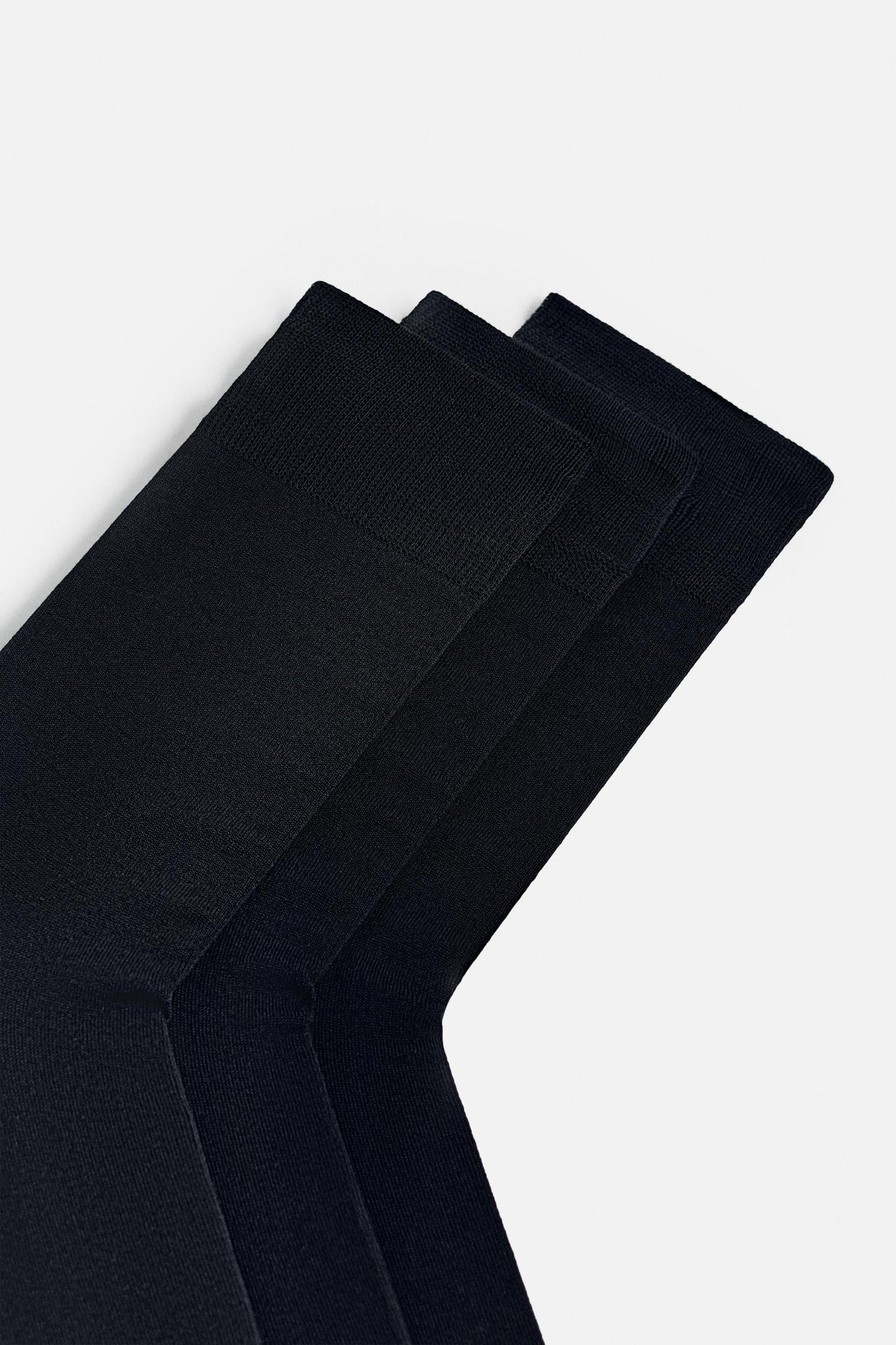 THREE-PACK OF MERCERIZED SOCKS Product Image