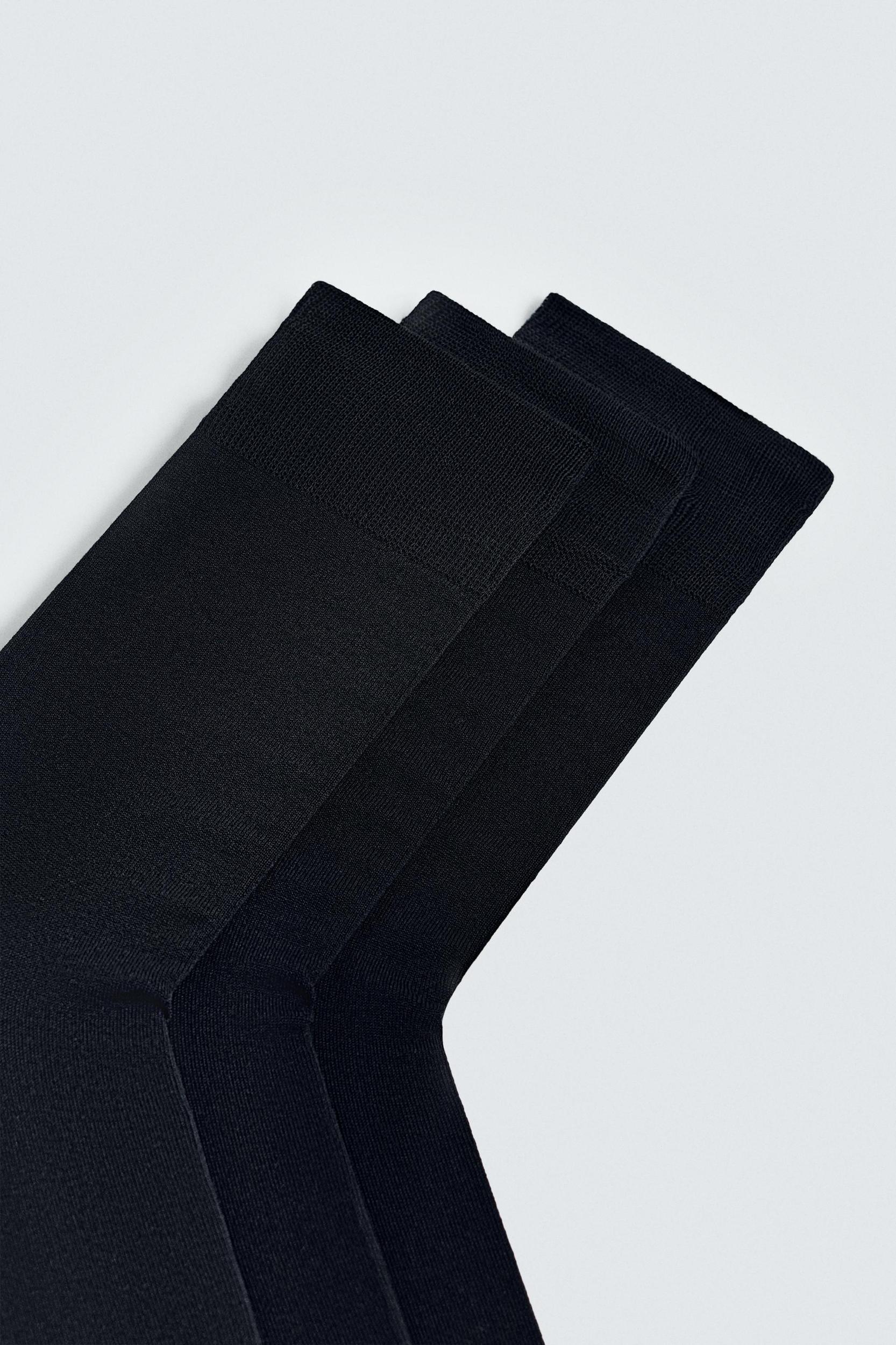 THREE-PACK OF MERCERIZED SOCKS Product Image