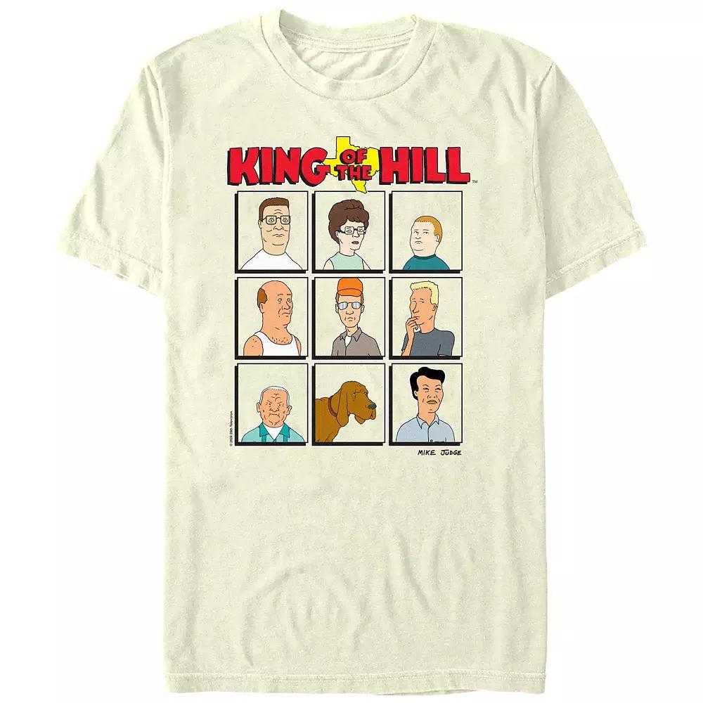 Men's King Of The Hill Portraits Graphic Tee, Size: Medium, Natural Product Image
