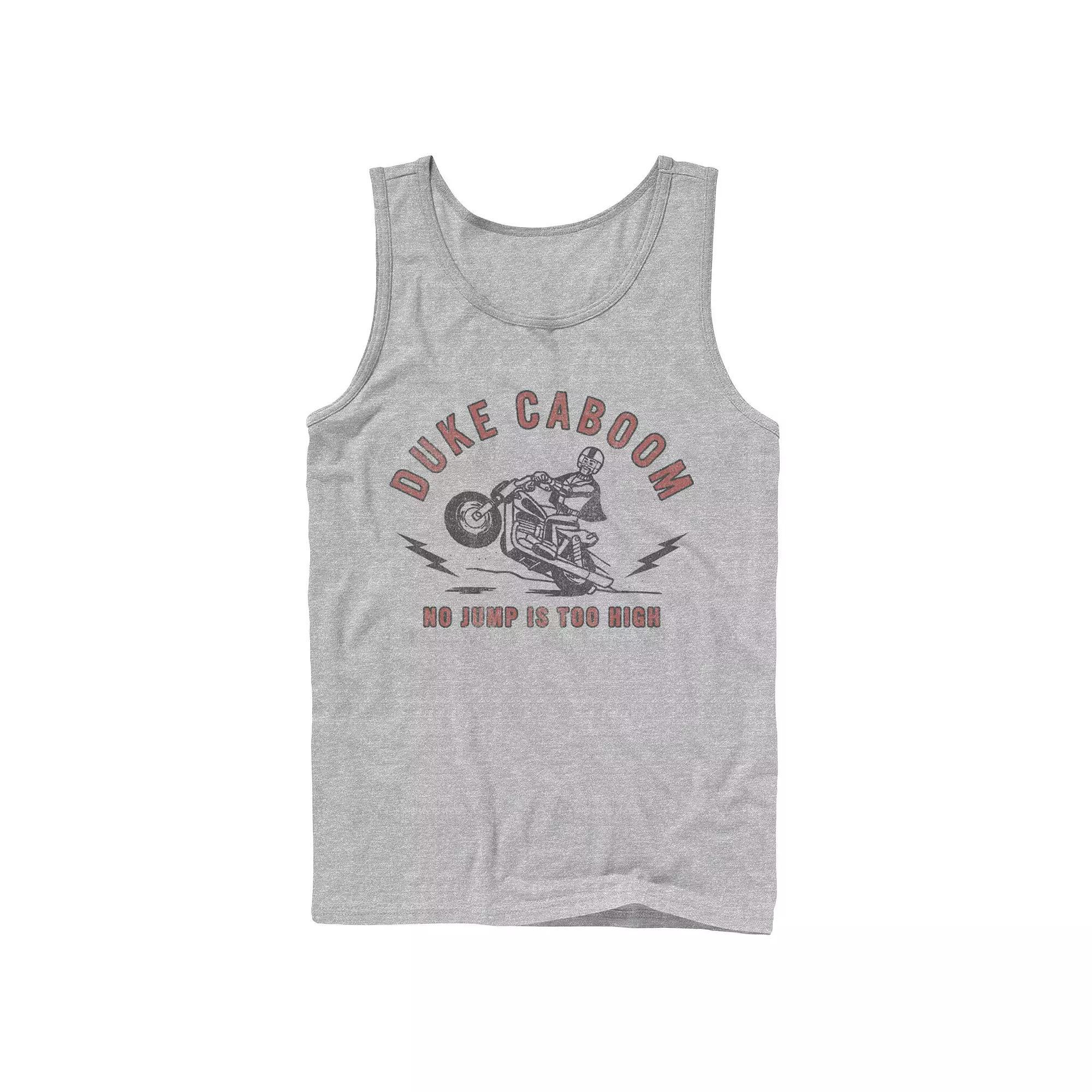 Men's Disney / Pixar Toy Story Duke Caboom No Jump Is Too High Tank Top, Size: Large, Athletic Grey Product Image