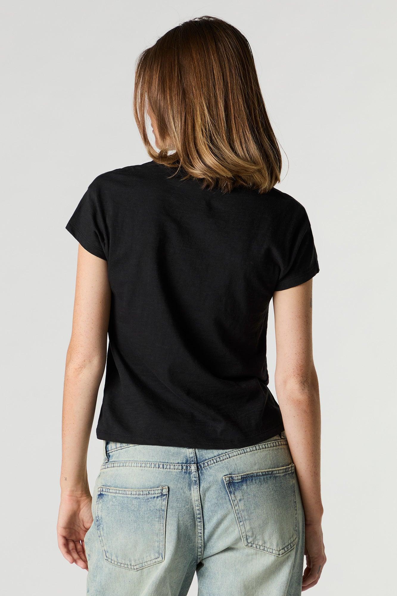 Edgy Graphic Boxy T-Shirt Female Product Image