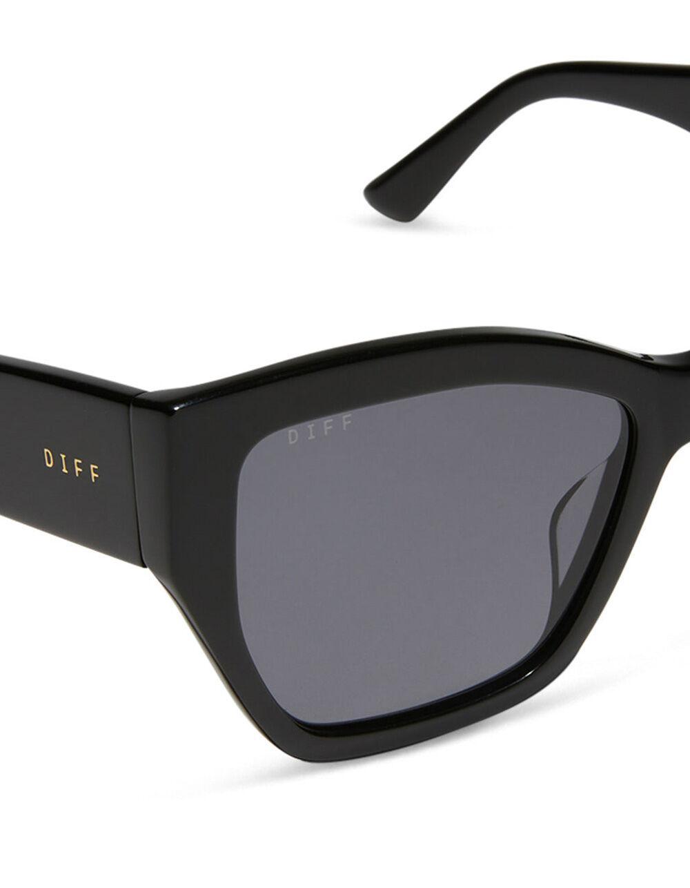 DIFF EYEWEAR Vivienne Polarized Sunglasses - BLACK Product Image