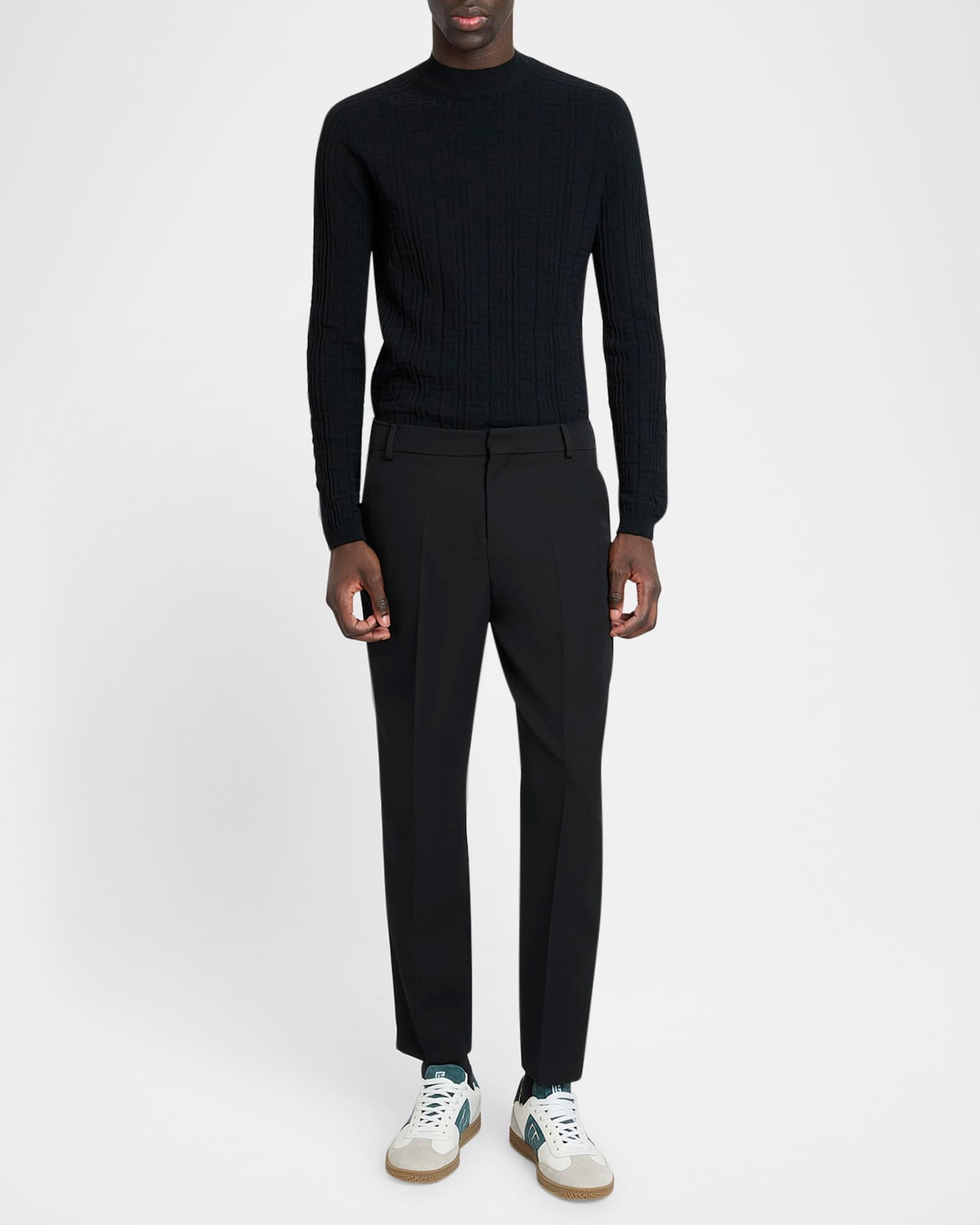 Men's Monogram Knit Mock Neck Sweater Product Image