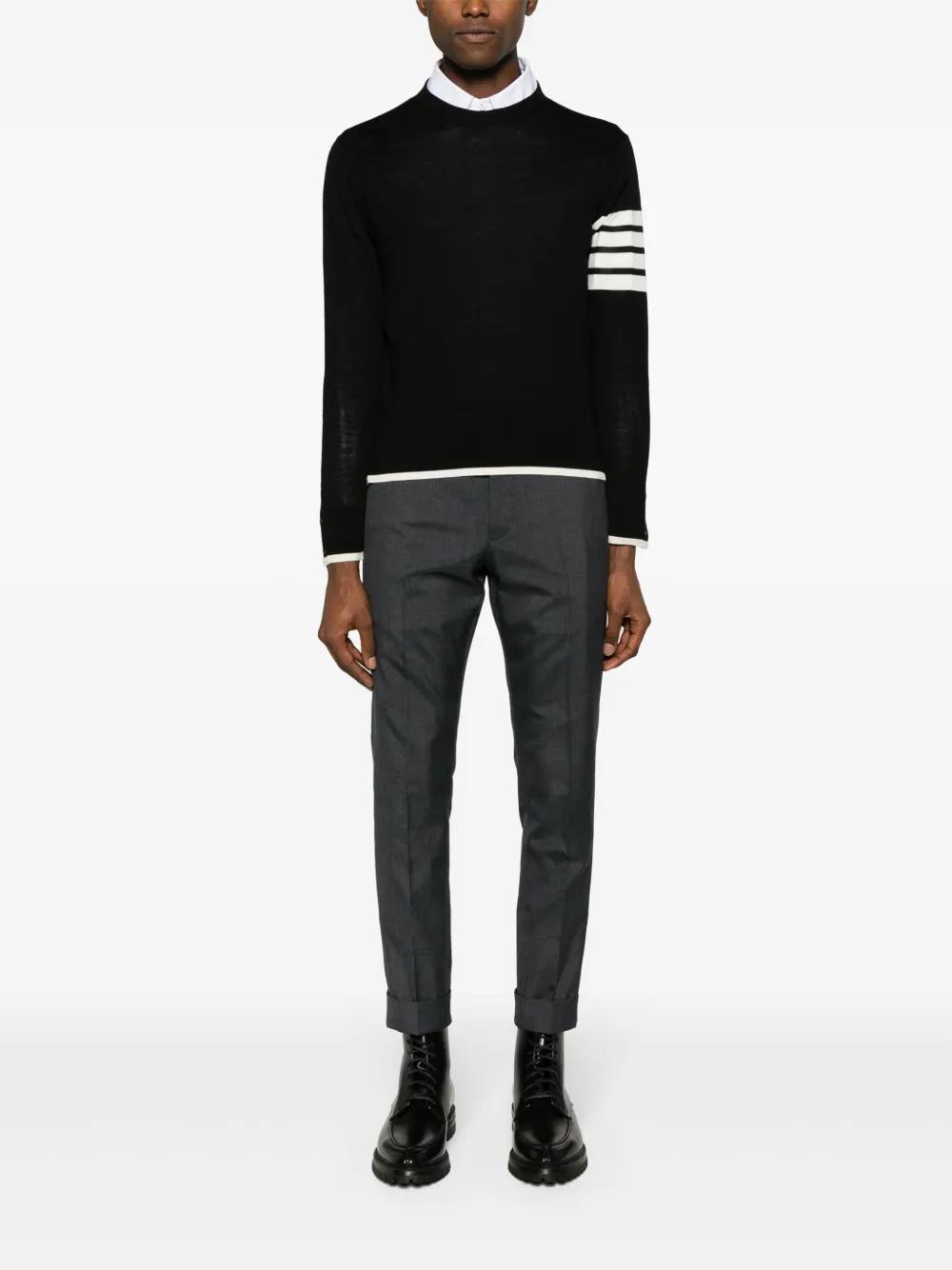 4-Bar stripe virgin wool jumper Product Image
