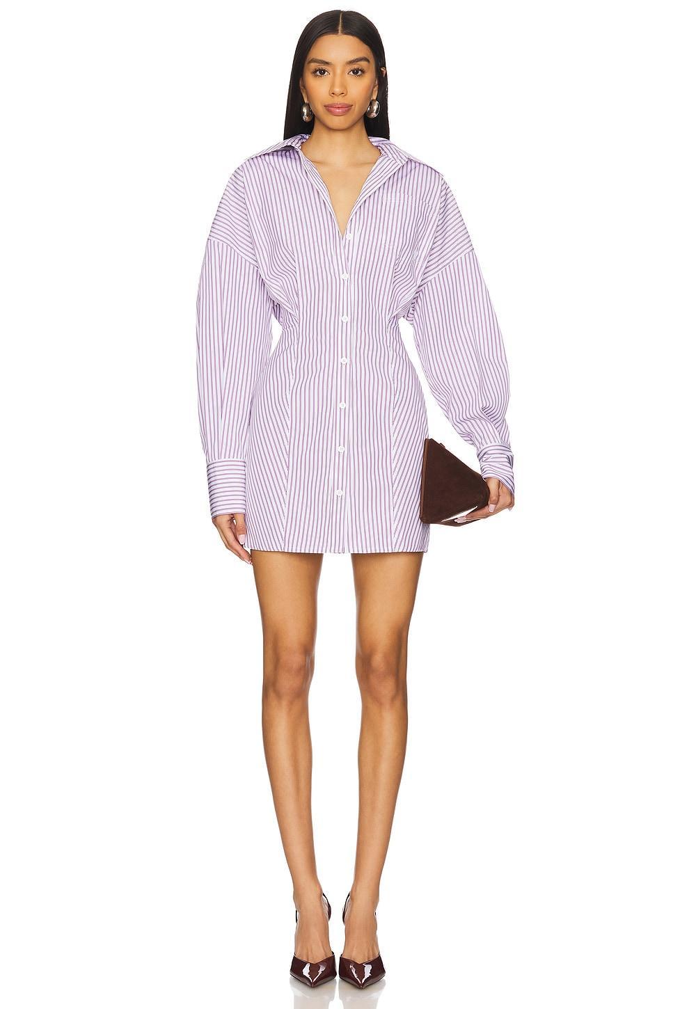 Long Sleeve Shirt Dress THE ATTICO Product Image