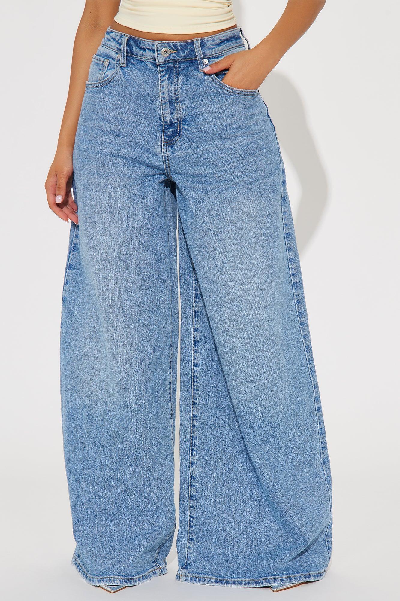 Kai Ultra Wide Leg Jeans - Medium Wash Product Image