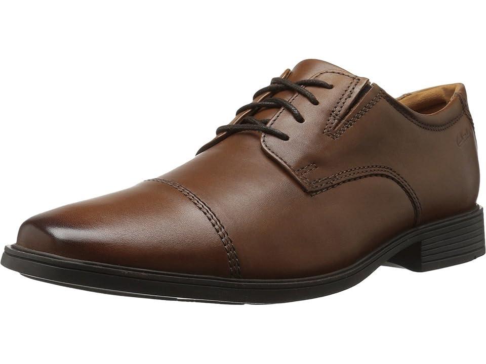 Clarks® Tilden Cap Men's Dress Shoes, Size: 7.5 Medium, Dark  Leather Product Image