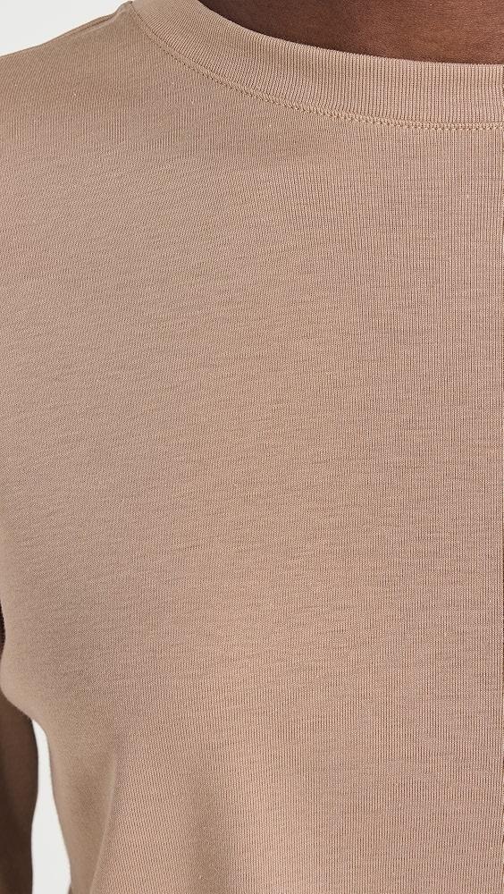 Vince Relaxed Long Sleeve Cropped Crew Tee | Shopbop Product Image