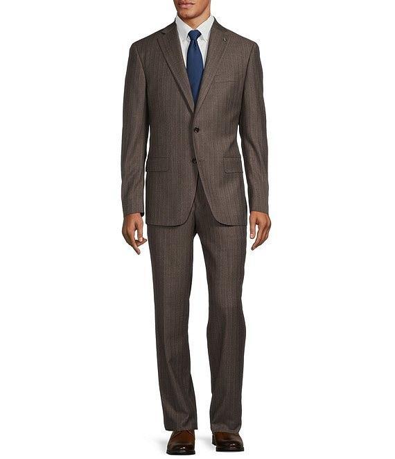 Hart Schaffner Marx Chicago Classic Fit Pleated Stripe Pattern 2-Piece Suit Product Image