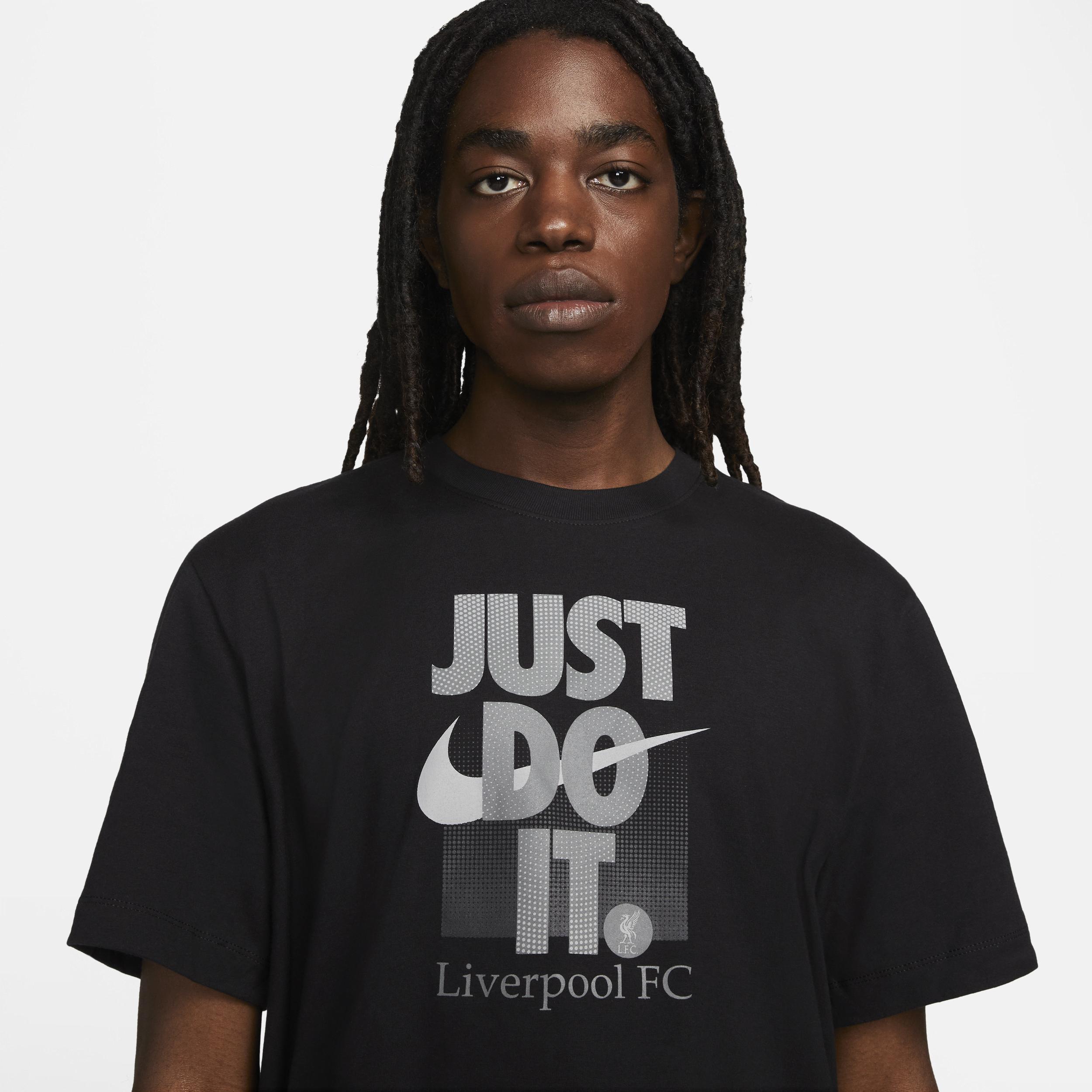 Men's Nike Black Liverpool Just Do It T-Shirt, Size: Small, Lvp Black Product Image