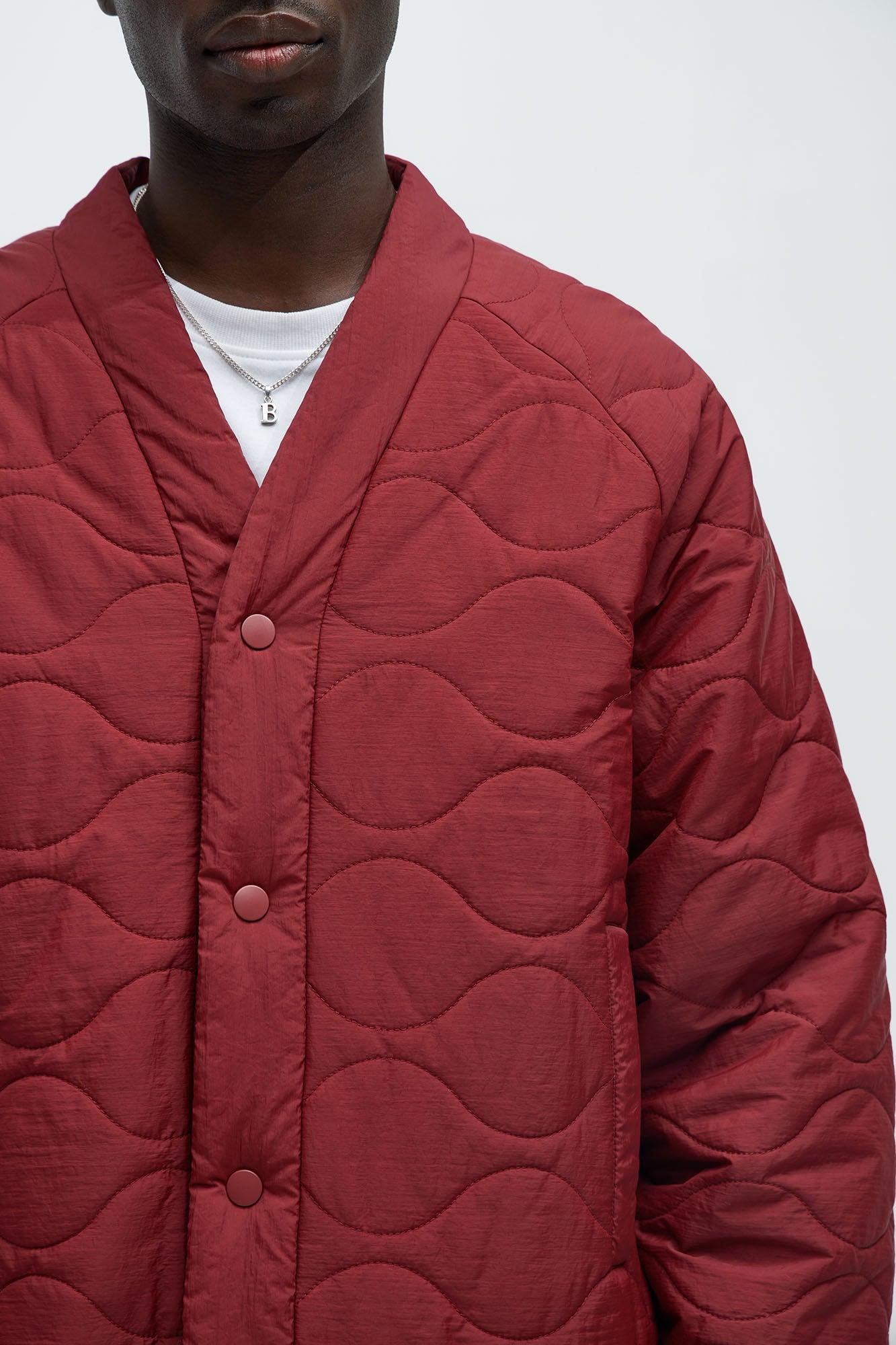 Good Luck Quilted Jacket - Red Product Image