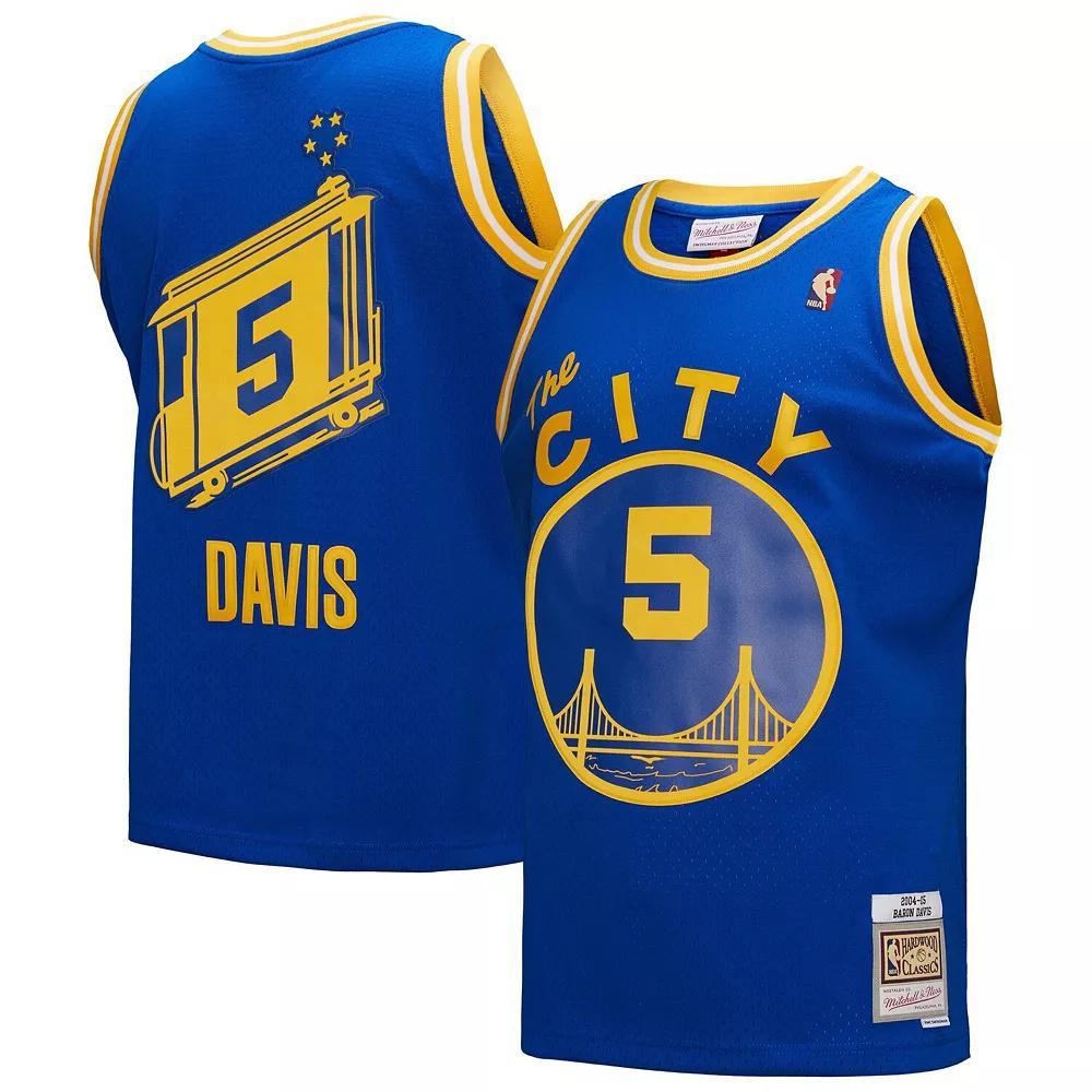 Men's Mitchell & Ness Baron Davis Royal Golden State Warriors Hardwood Classics 2004/05 Swingman Jersey, Size: Medium, Blue Product Image