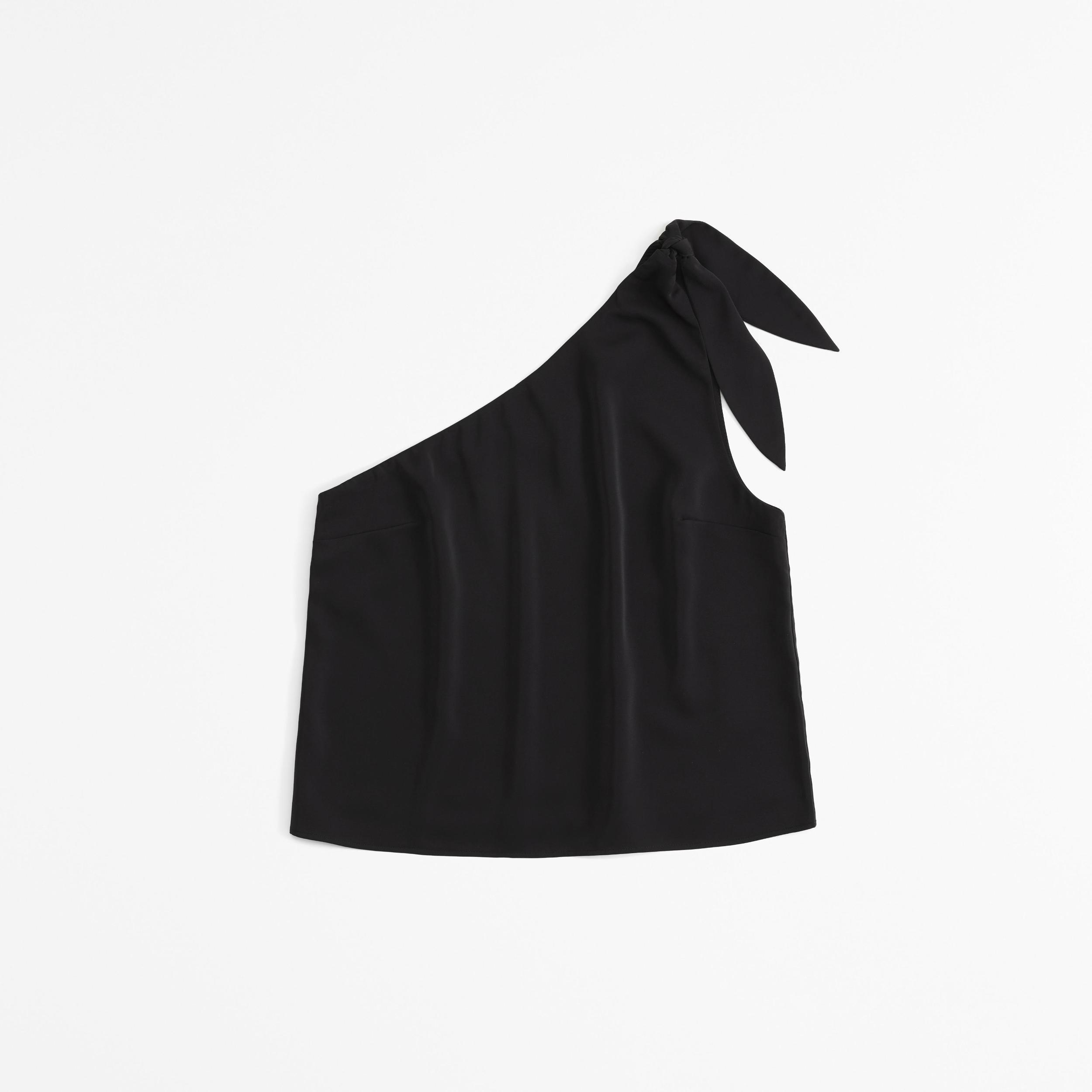 Asymmetrical Satin Set Top Product Image