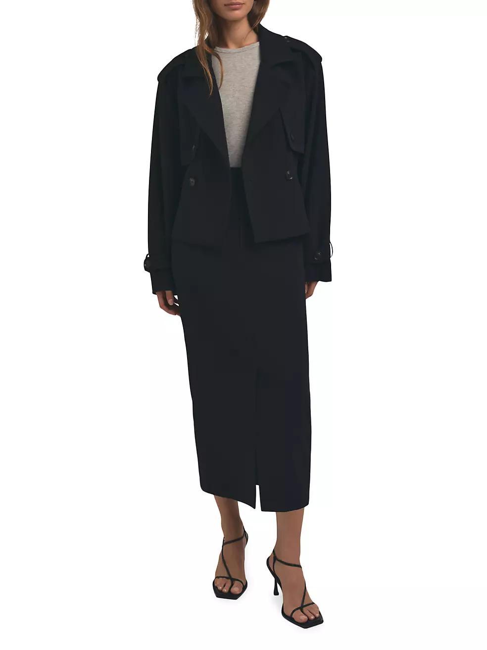 The Cropped Charles Trench Jacket Product Image