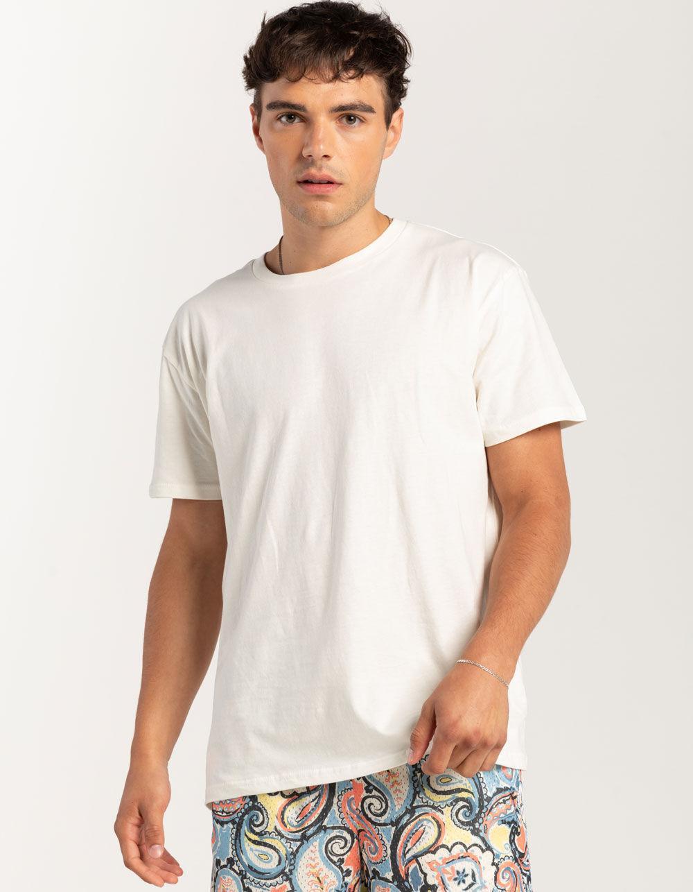 RSQ Mens Oversized Solid Tee - OFF WHITE Product Image