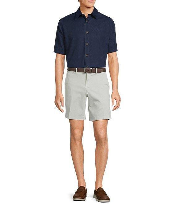 Roundtree & Yorke Casual Straight Fit Flat Front Tech Pocket Printed 9#double; Inseam Shorts Product Image
