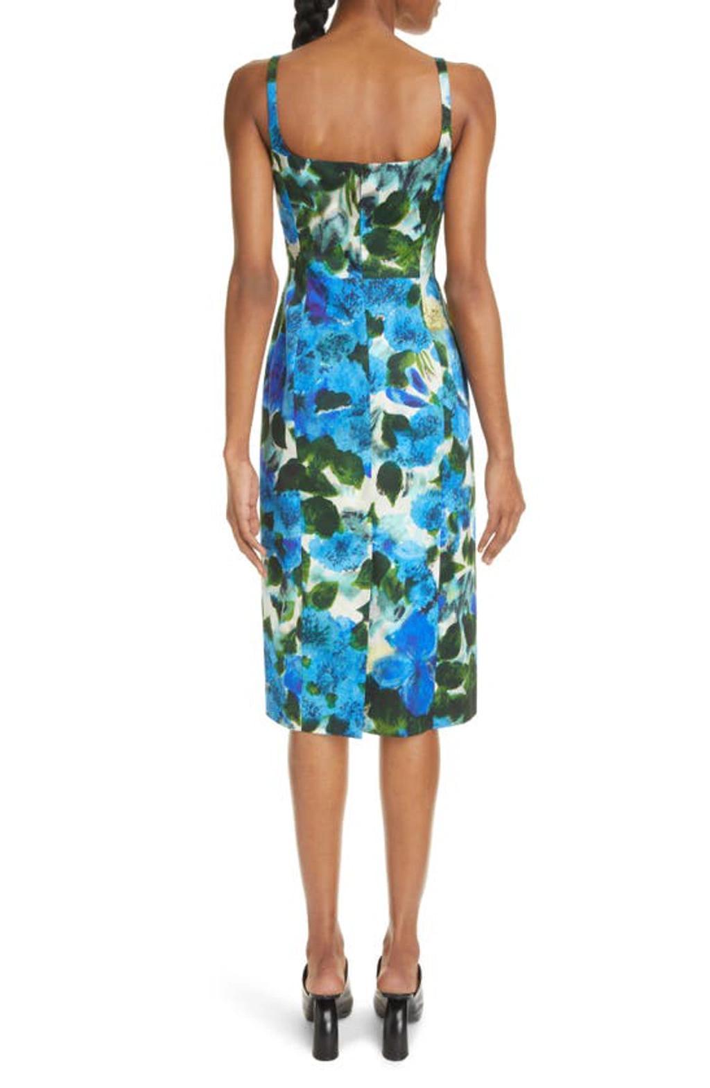 DRIES VAN NOTEN Deban Sleeveless Floral-print Dress In 504 Product Image
