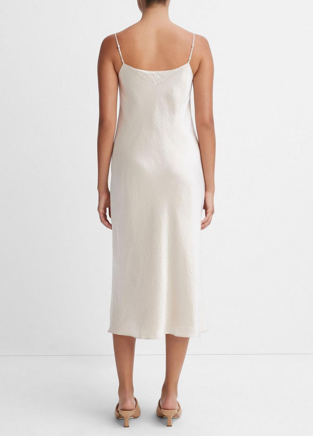 Womens Satin Slip Dress, Champagne, Size S Vince Product Image