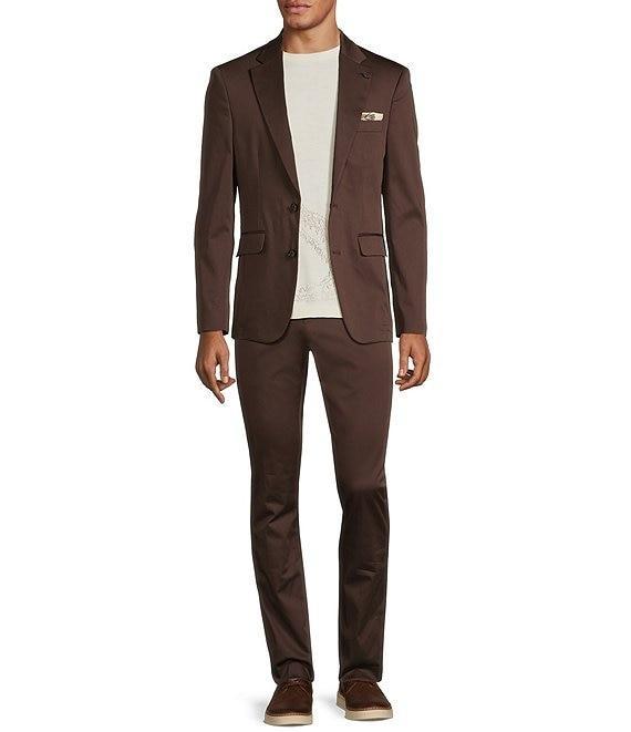 Murano Crocodile World Collection Evan Extra Slim Fit Sateen Suit Separates Dress Pants Product Image